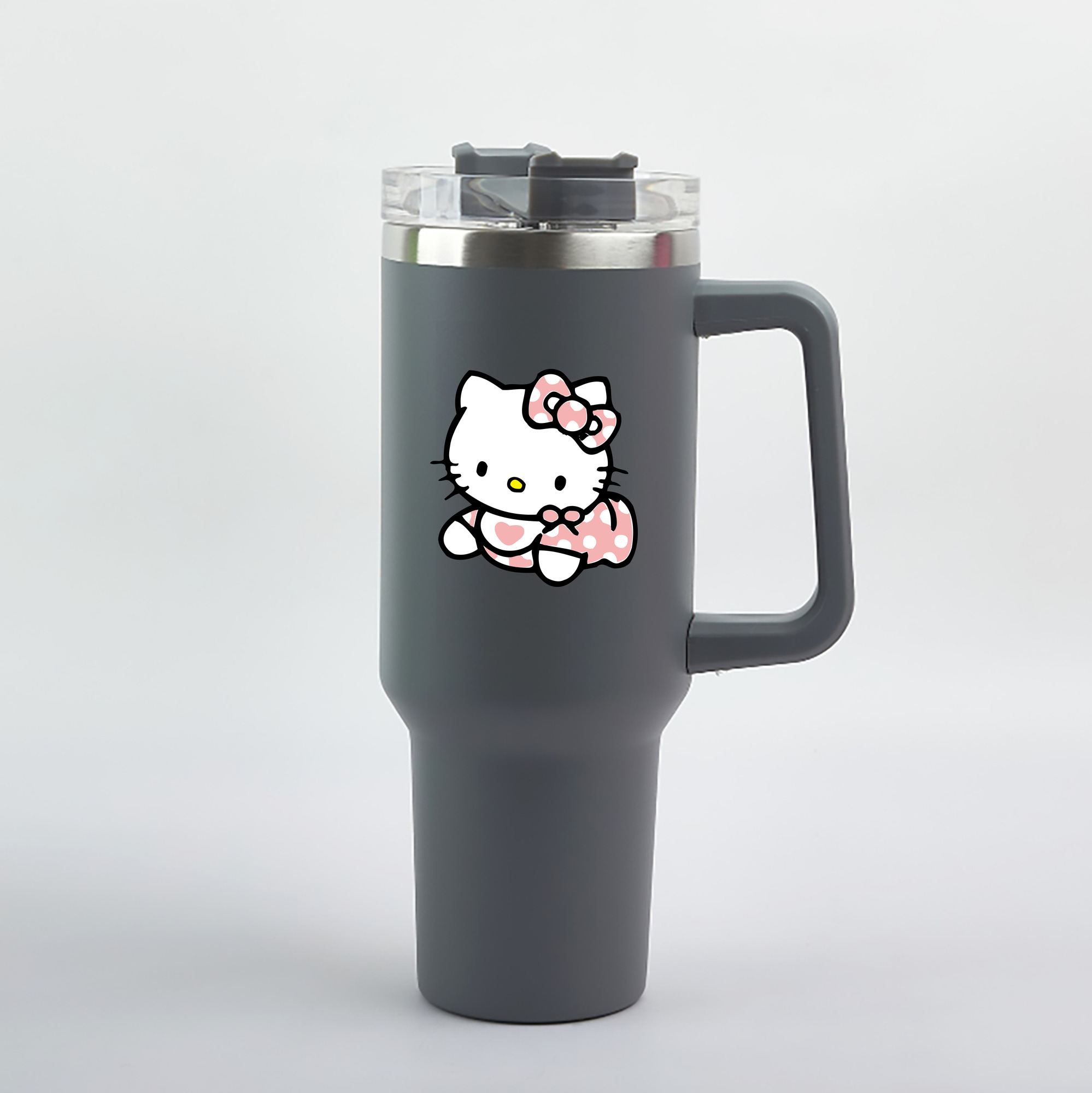 （画像用） Hello Kitty ハローキティ 1200mL車用タンブラー（カラープリント）