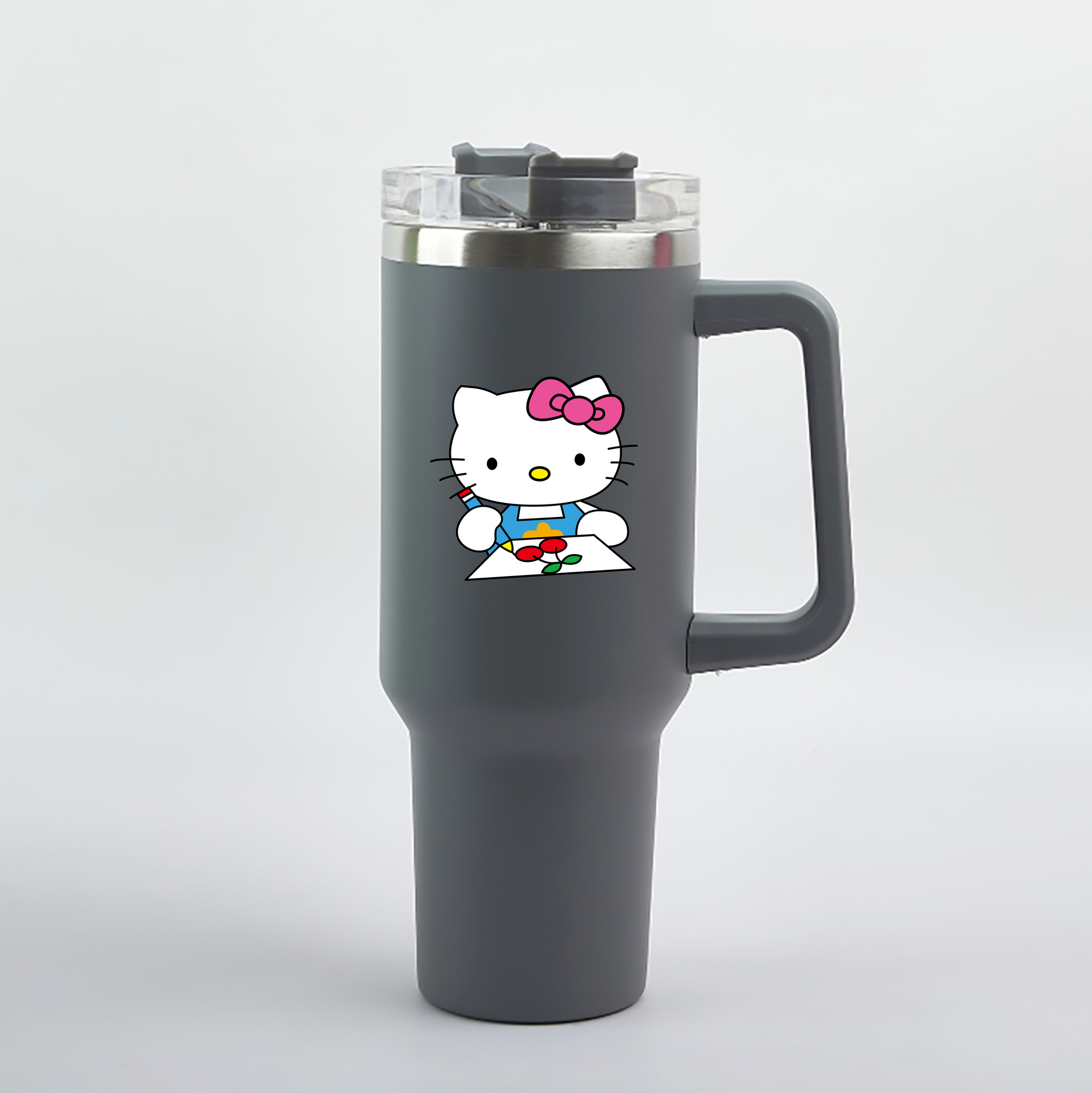 （画像用） Hello Kitty ハローキティ 1200mL車用タンブラー（カラープリント）