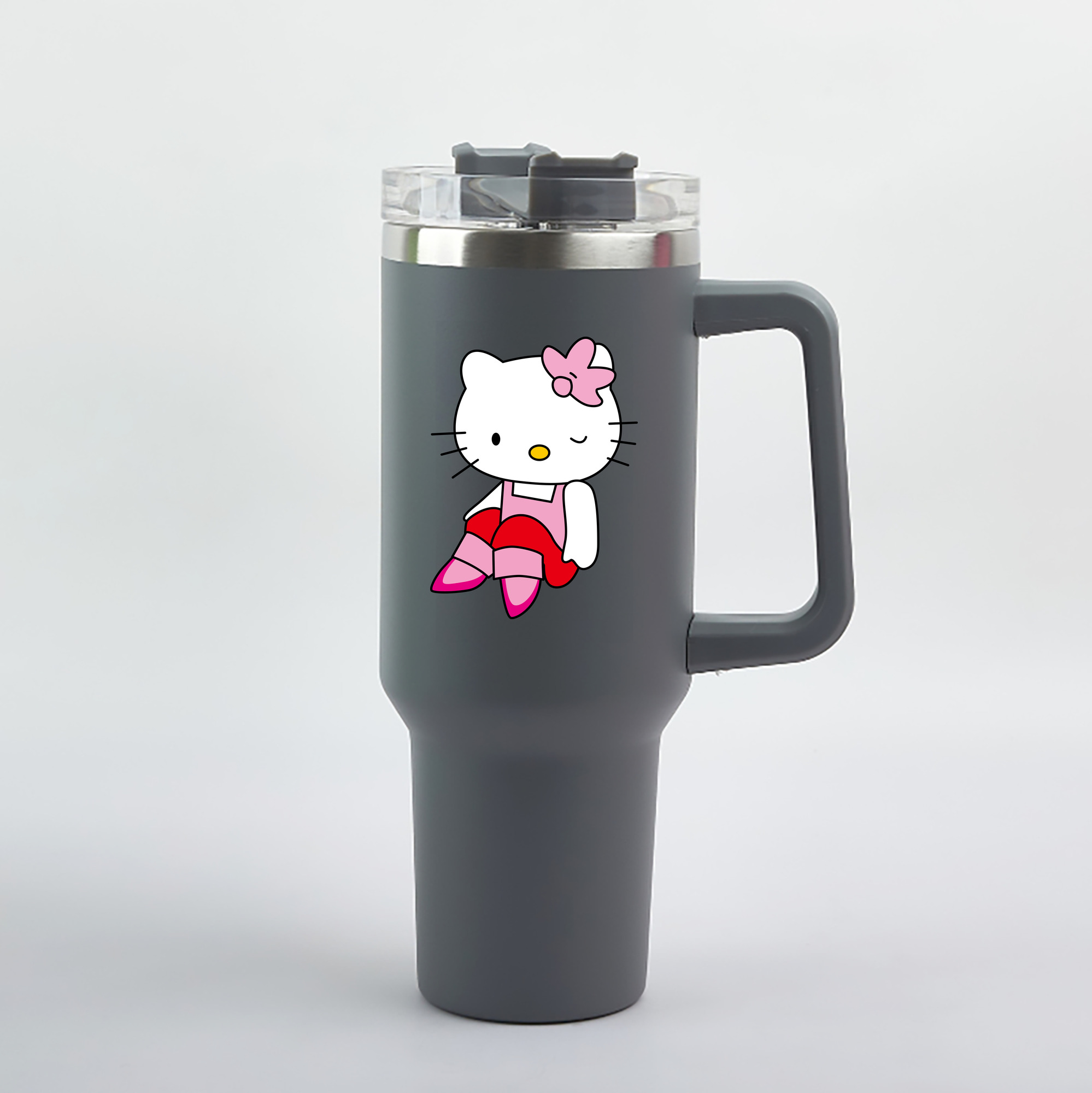 （画像用） Hello Kitty ハローキティ 1200mL車用タンブラー（カラープリント）