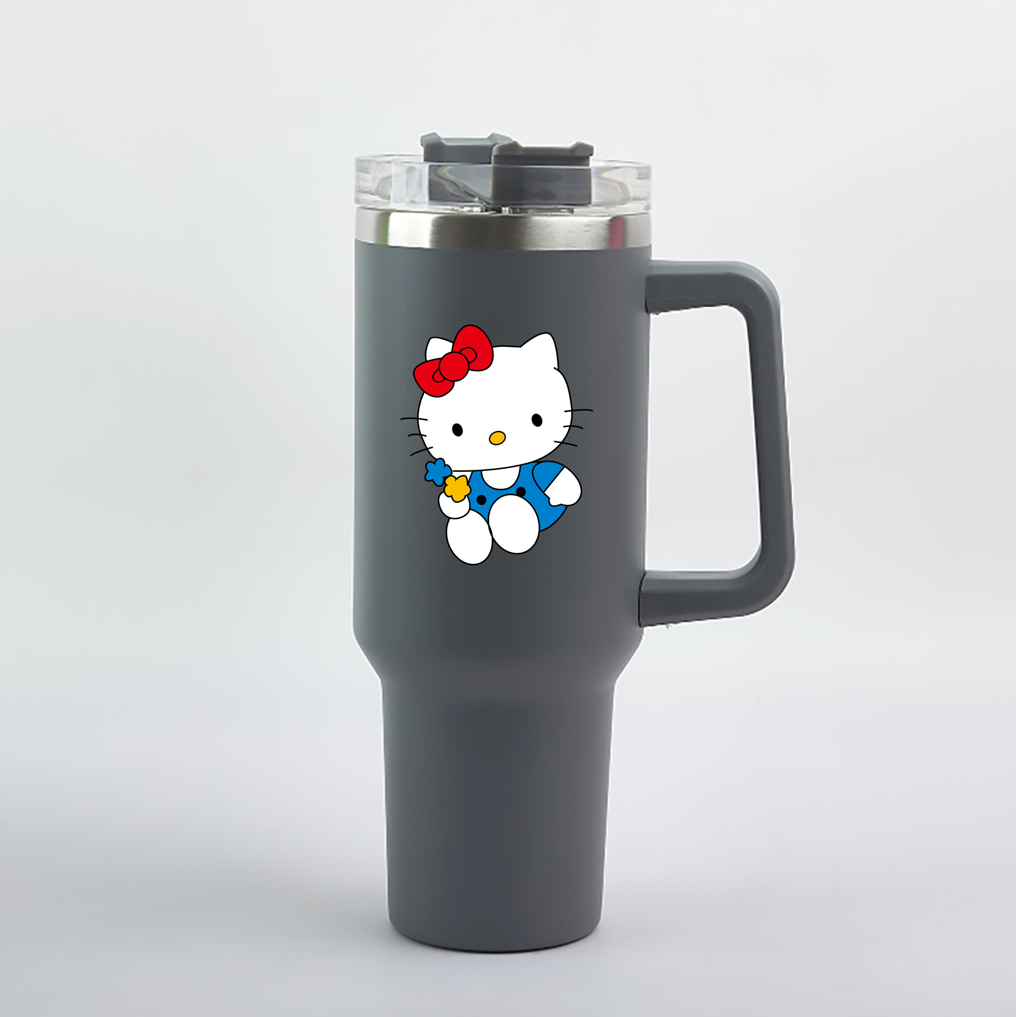 （画像用） Hello Kitty ハローキティ 1200mL車用タンブラー（カラープリント）