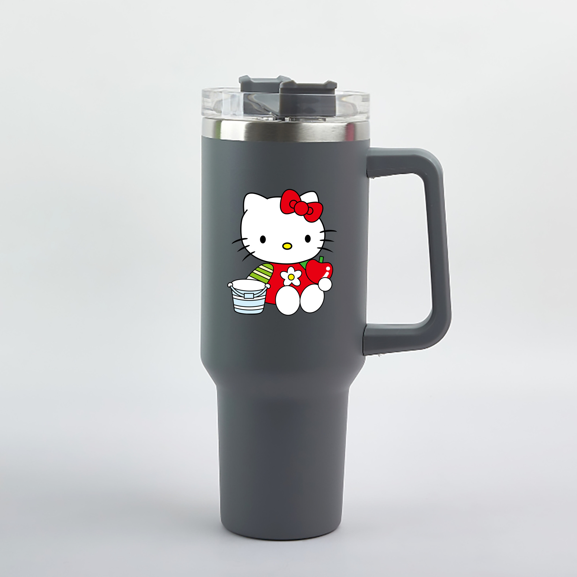 （画像用） Hello Kitty ハローキティ 1200mL車用タンブラー（カラープリント）
