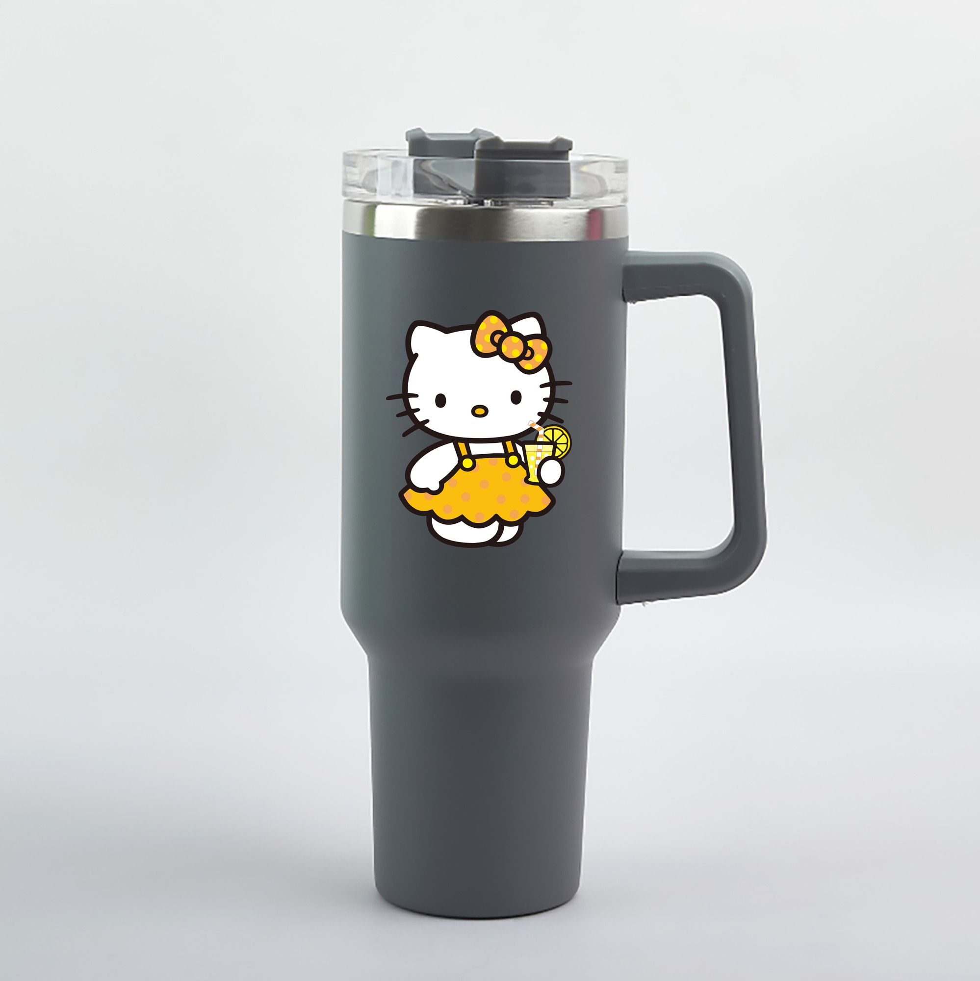 （画像用） Hello Kitty ハローキティ 1200mL車用タンブラー（カラープリント）
