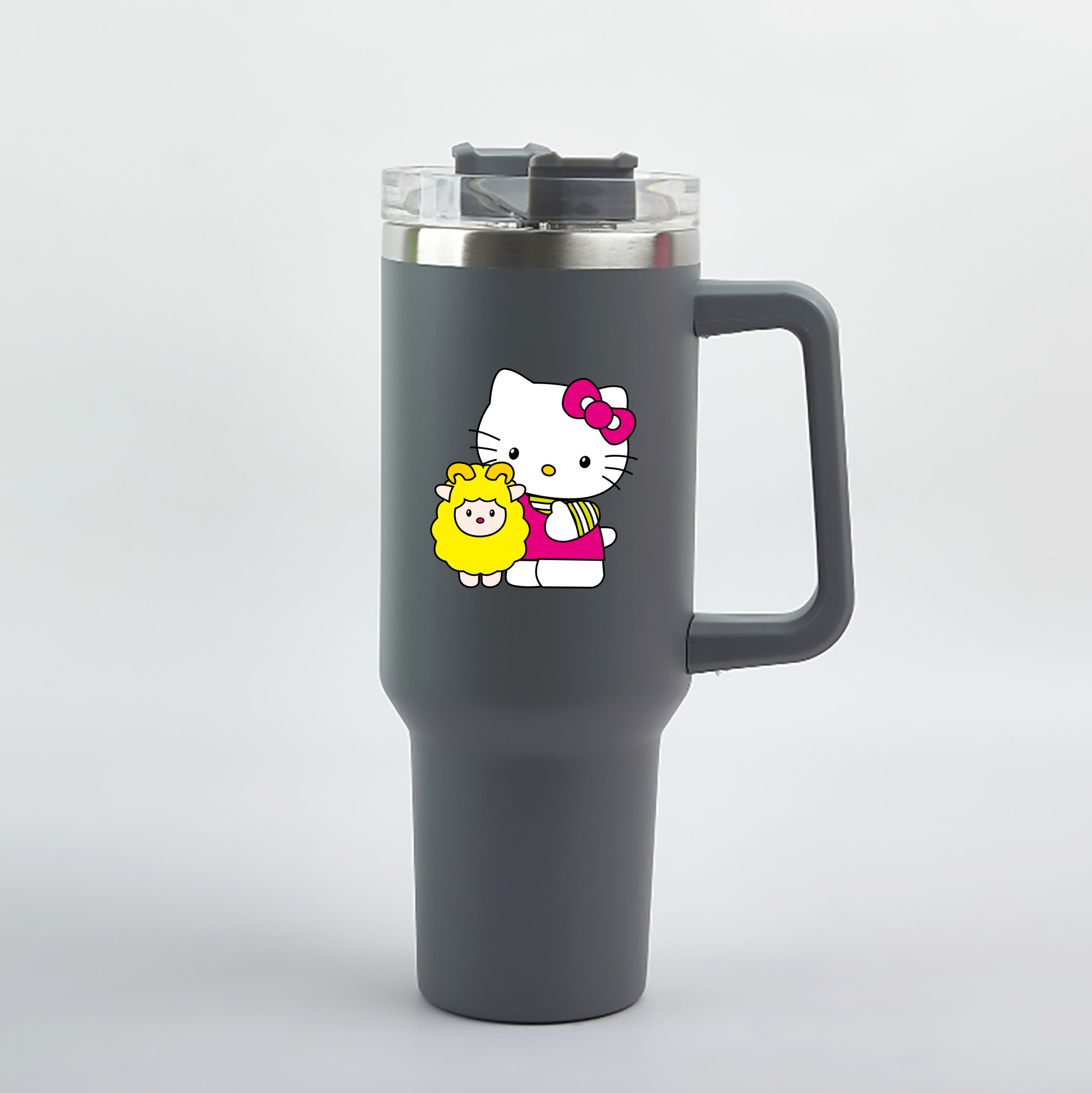 （画像用） Hello Kitty ハローキティ 1200mL車用タンブラー（カラープリント）