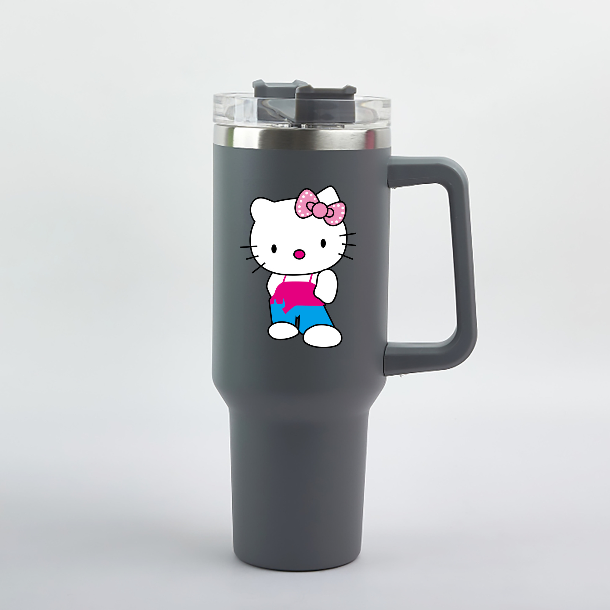 （画像用） Hello Kitty ハローキティ 1200mL車用タンブラー（カラープリント）