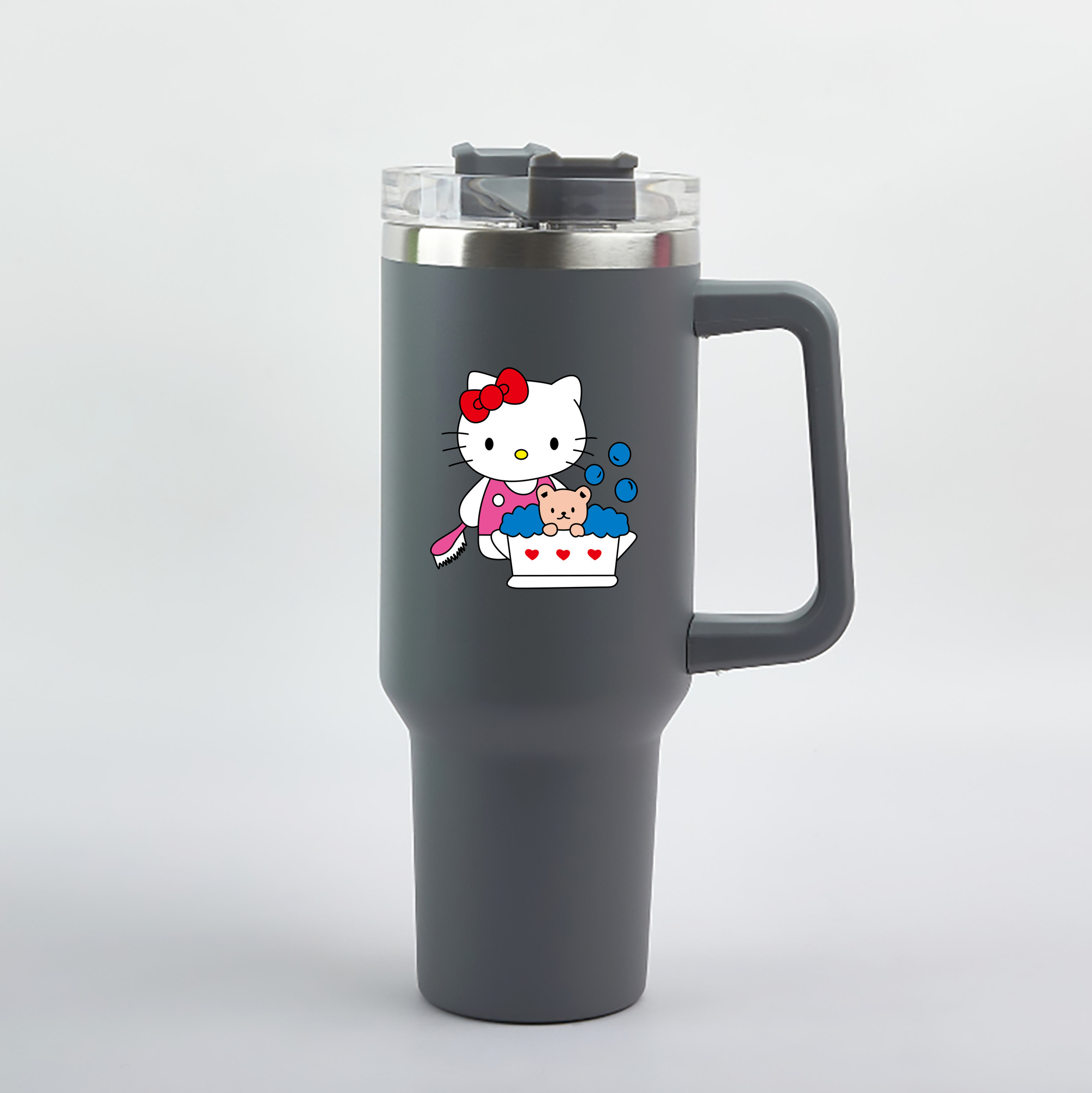 （画像用） Hello Kitty ハローキティ 1200mL車用タンブラー（カラープリント）
