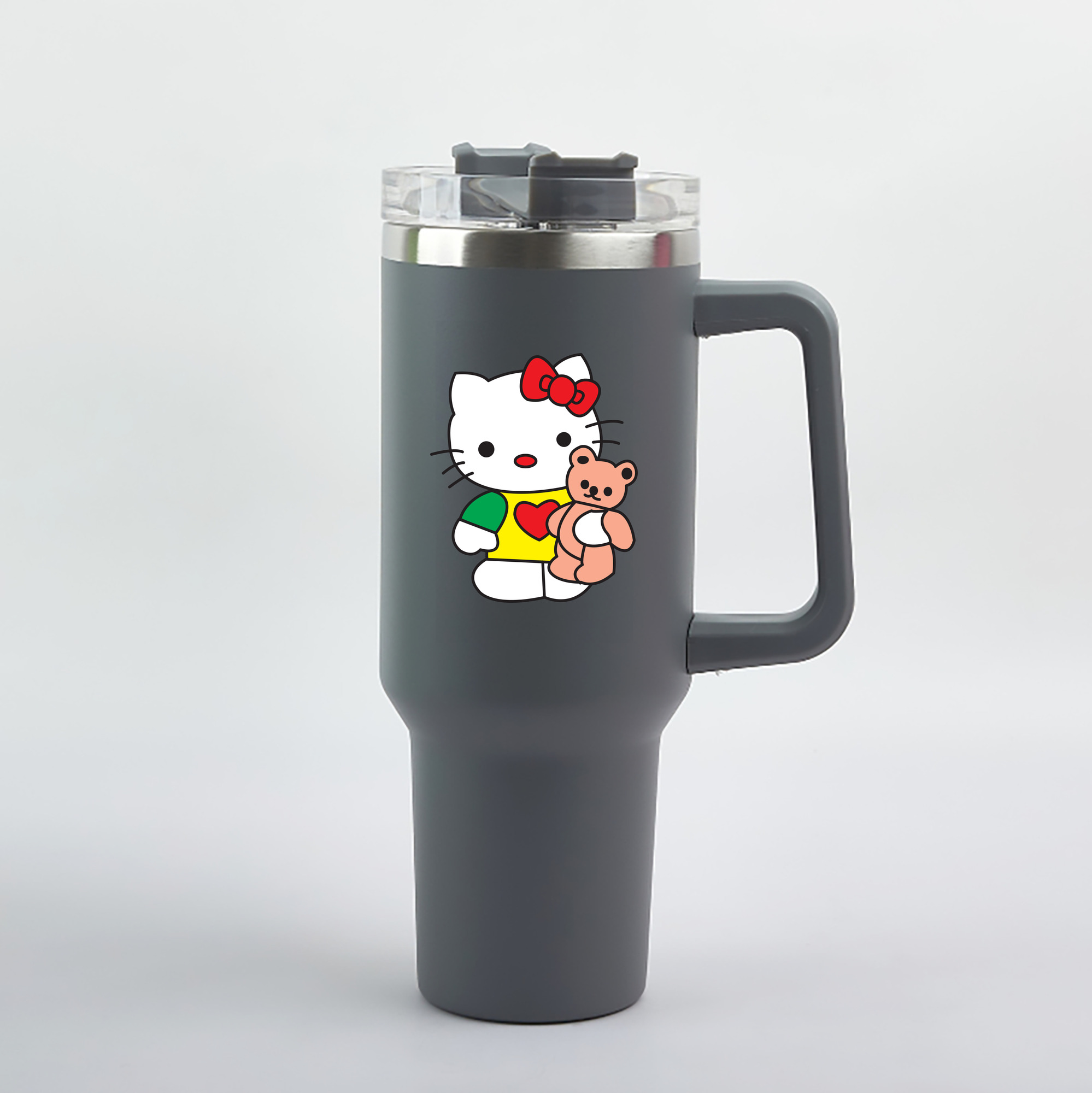 （画像用） Hello Kitty ハローキティ 1200mL車用タンブラー（カラープリント）