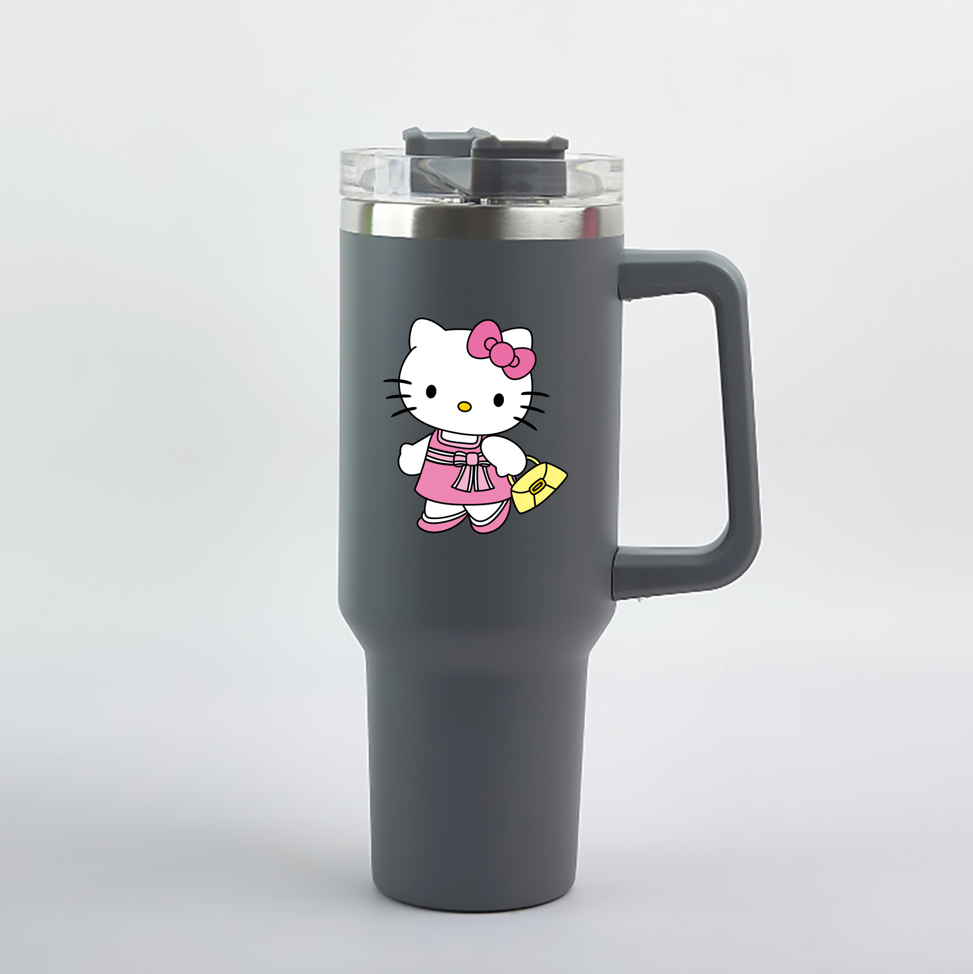 （画像用） Hello Kitty ハローキティ 1200mL車用タンブラー（カラープリント）