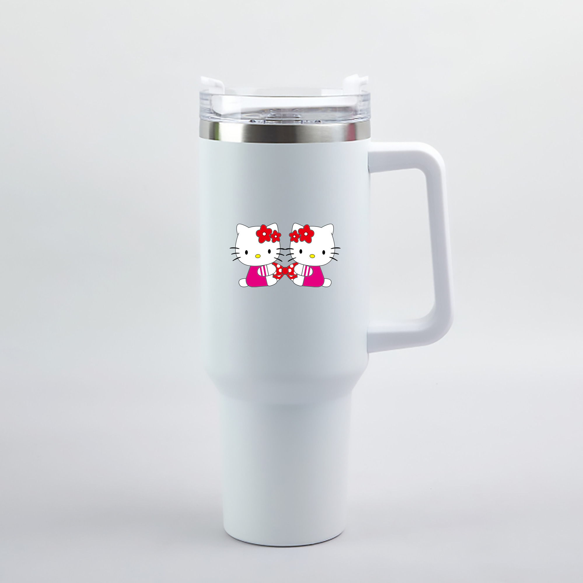 （画像用） Hello Kitty ハローキティ 1200mL車用タンブラー（カラープリント）
