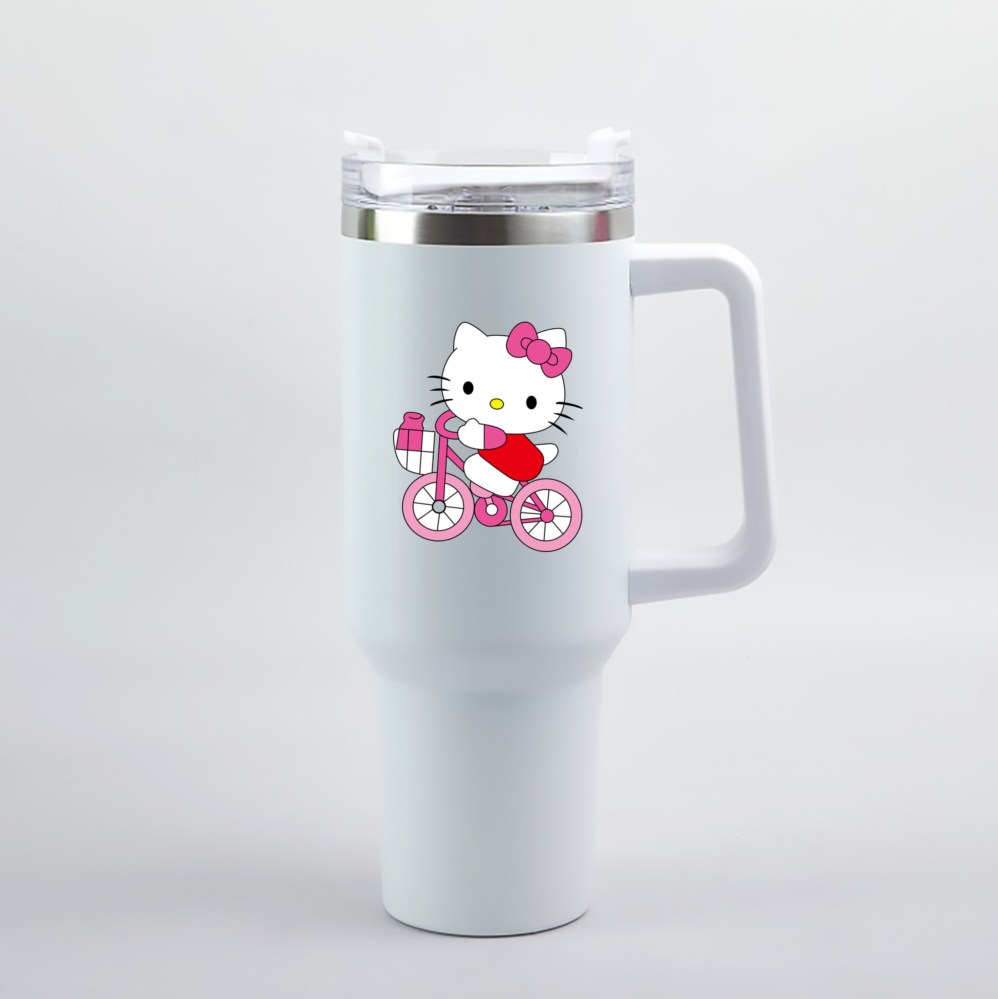 （画像用） Hello Kitty ハローキティ 1200mL車用タンブラー（カラープリント）
