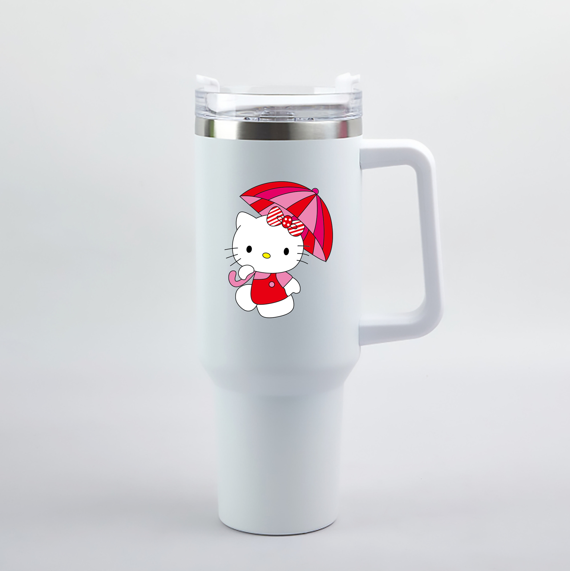 （画像用） Hello Kitty ハローキティ 1200mL車用タンブラー（カラープリント）