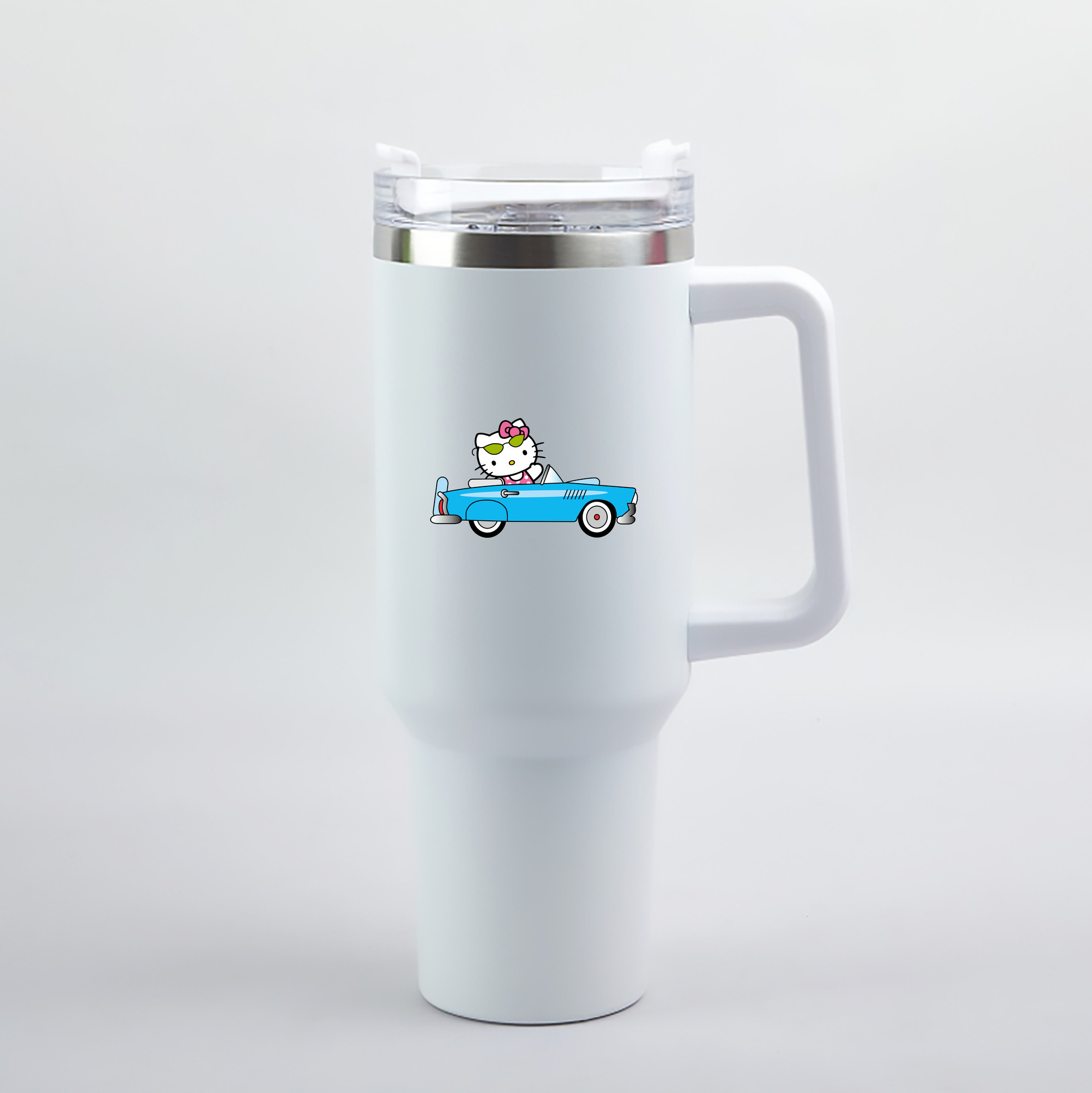 （画像用） Hello Kitty ハローキティ 1200mL車用タンブラー（カラープリント）