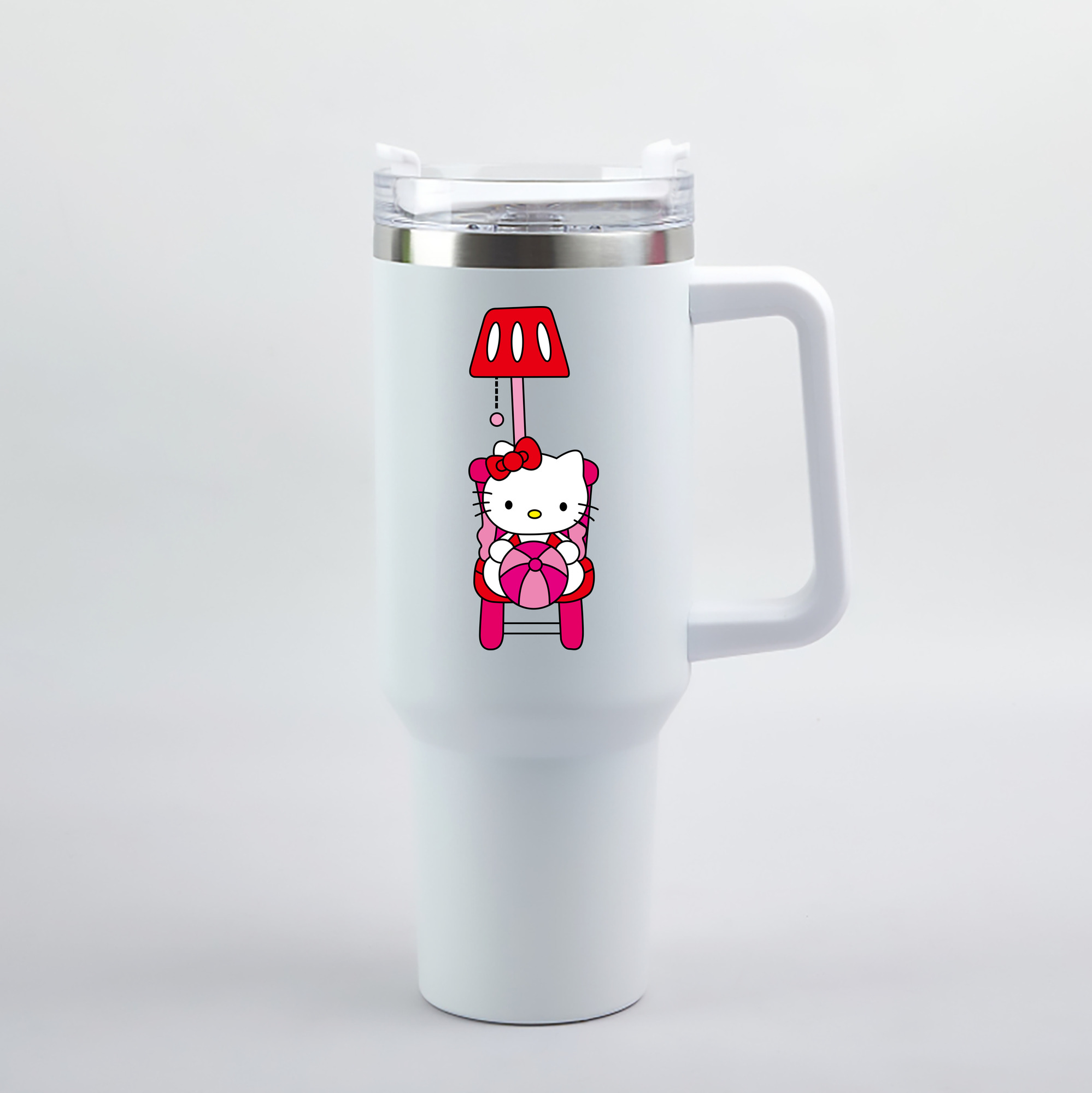 （画像用） Hello Kitty ハローキティ 1200mL車用タンブラー（カラープリント）