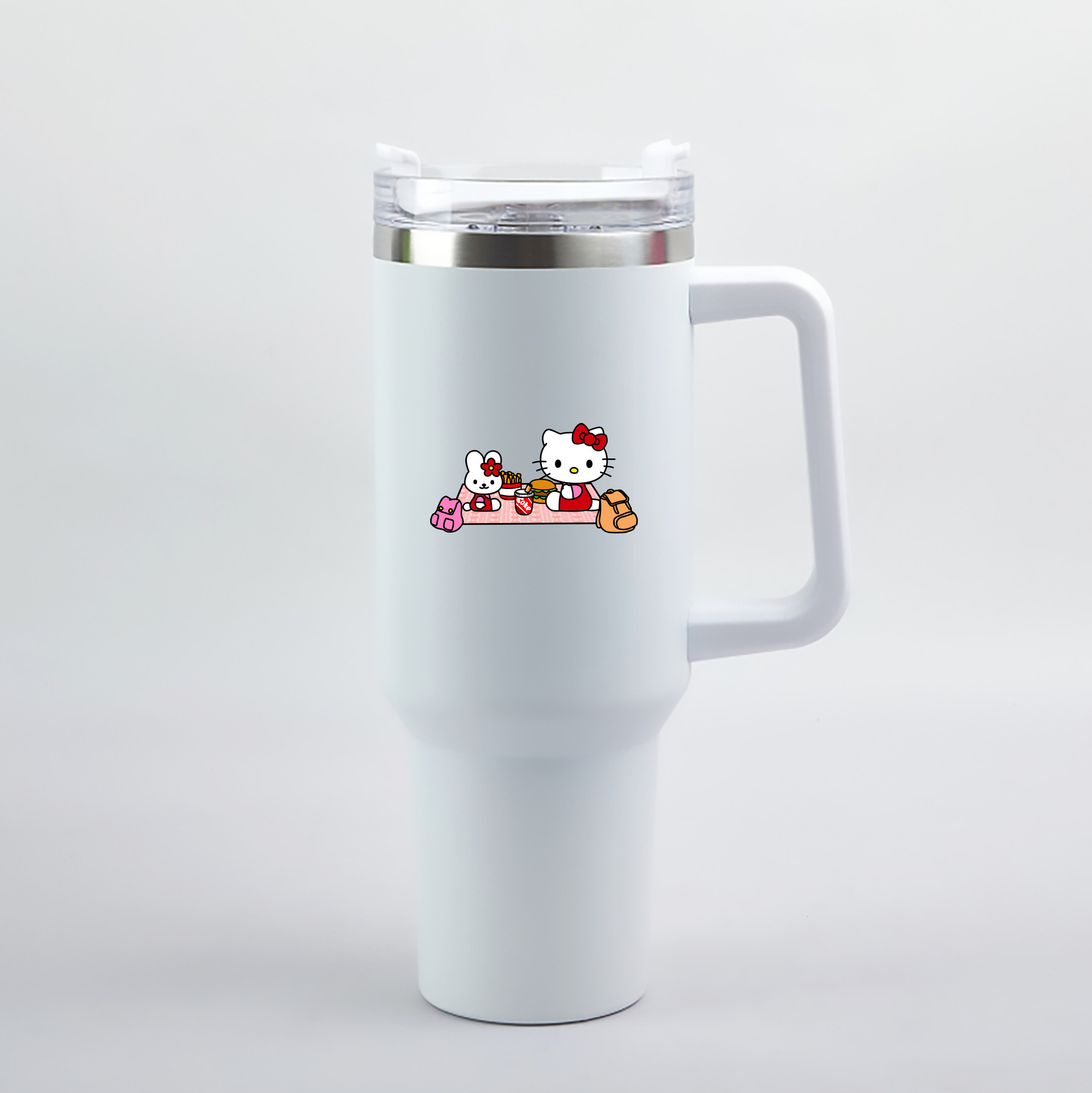 （画像用） Hello Kitty ハローキティ 1200mL車用タンブラー（カラープリント）