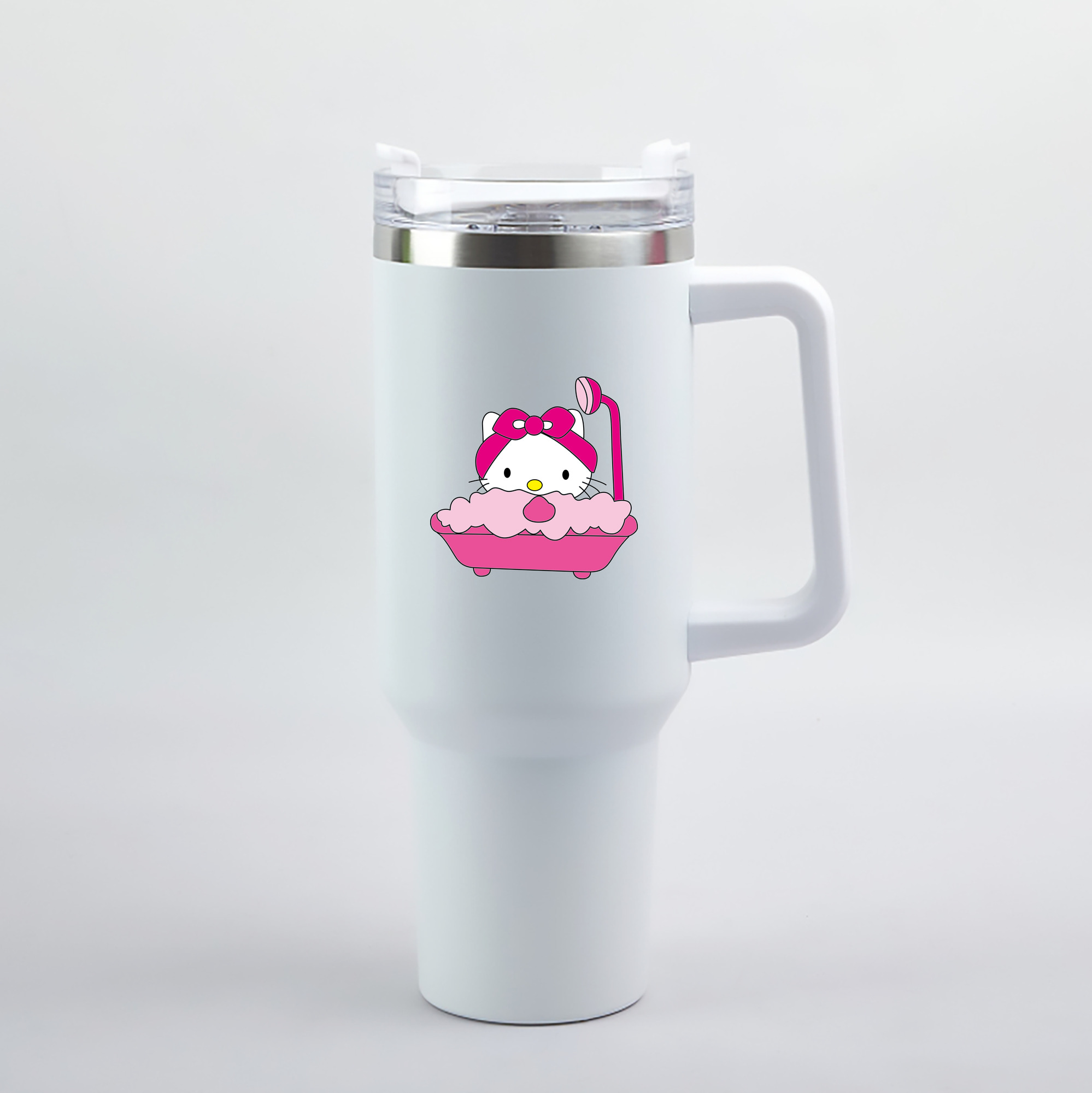 （画像用） Hello Kitty ハローキティ 1200mL車用タンブラー（カラープリント）