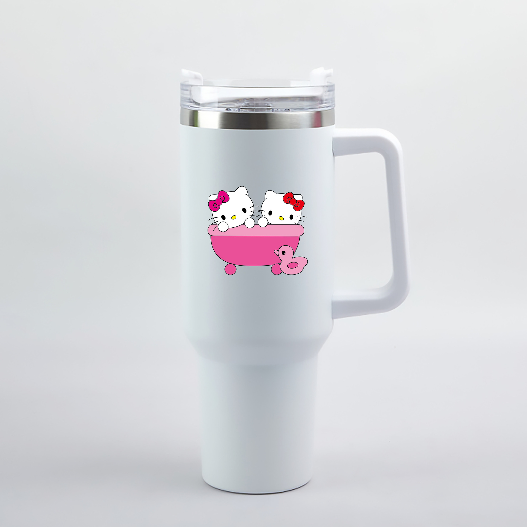 （画像用） Hello Kitty ハローキティ 1200mL車用タンブラー（カラープリント）