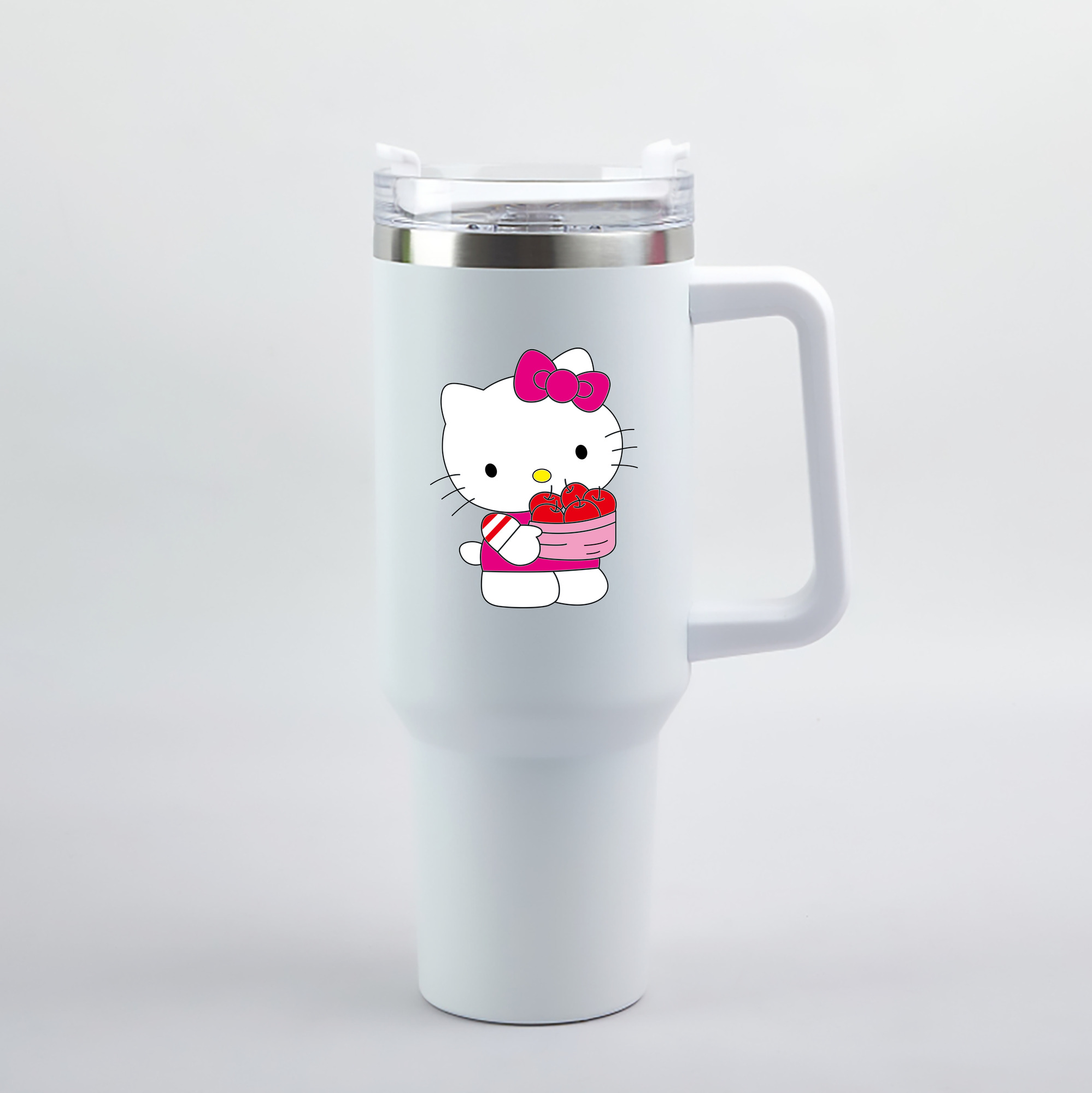 （画像用） Hello Kitty ハローキティ 1200mL車用タンブラー（カラープリント）