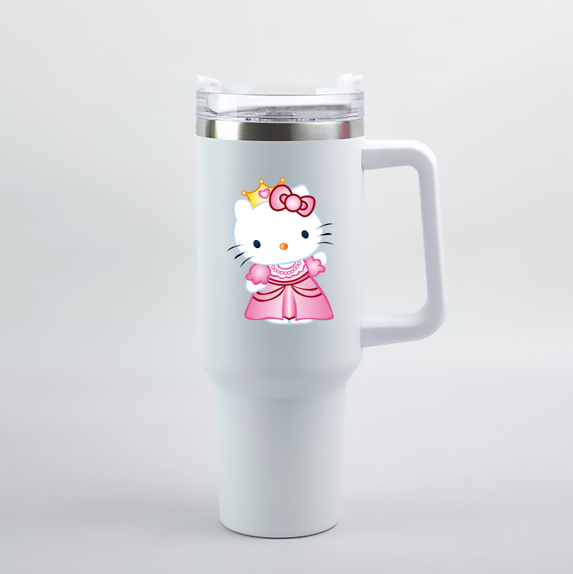（画像用） Hello Kitty ハローキティ 1200mL車用タンブラー（カラープリント）