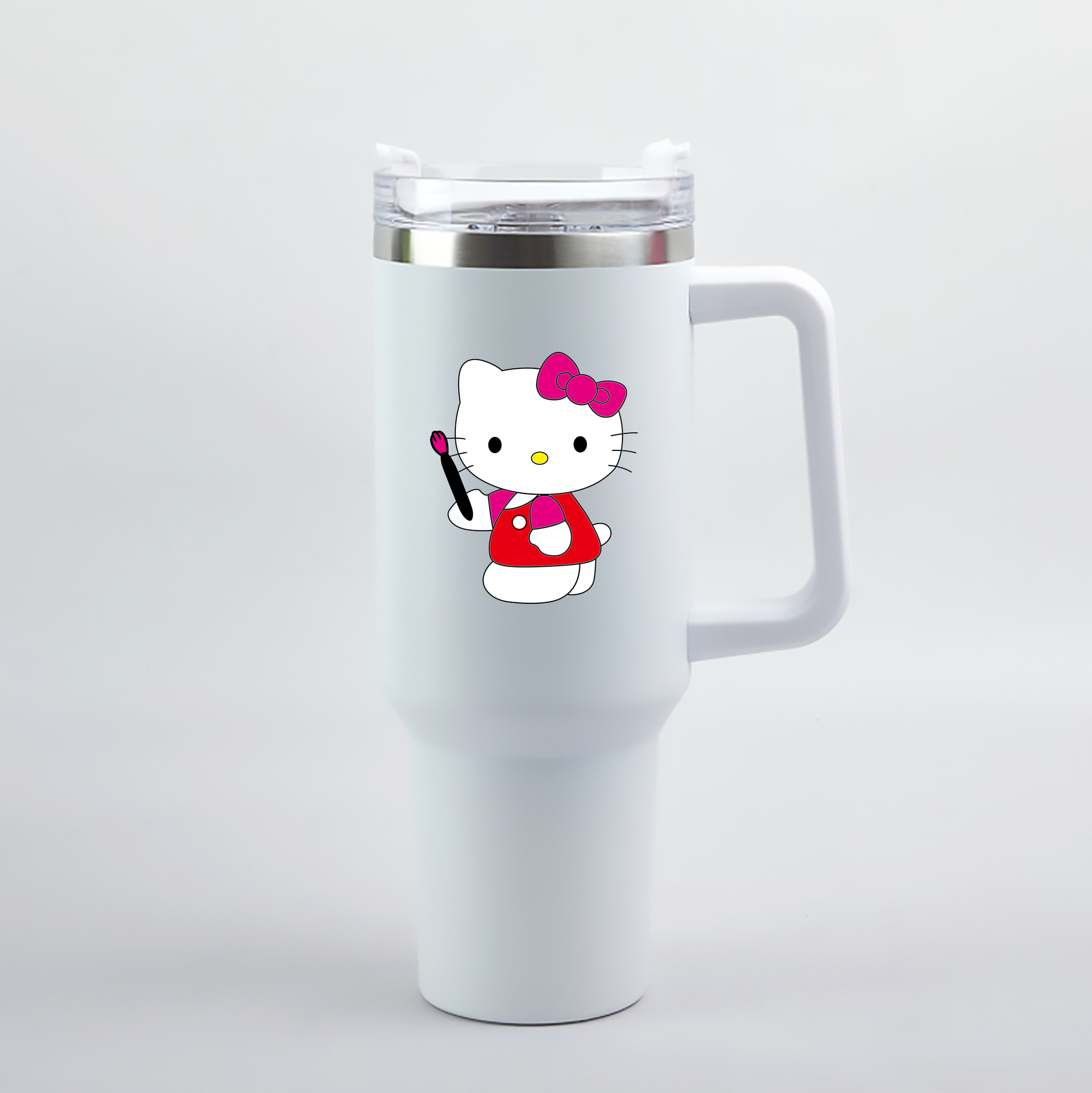 （画像用） Hello Kitty ハローキティ 1200mL車用タンブラー（カラープリント）