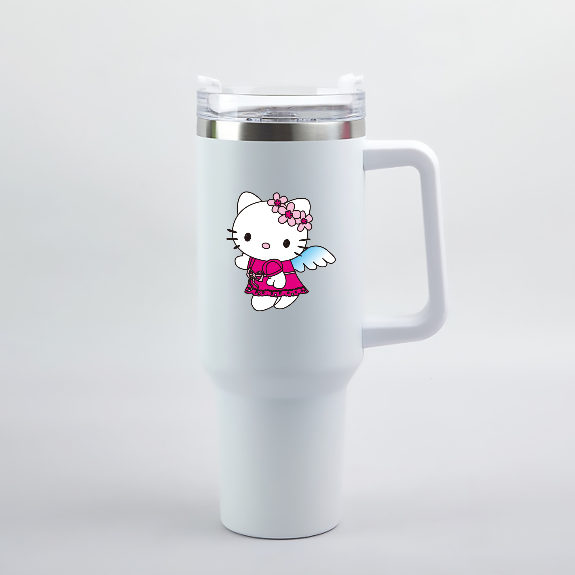 （画像用） Hello Kitty ハローキティ 1200mL車用タンブラー（カラープリント）