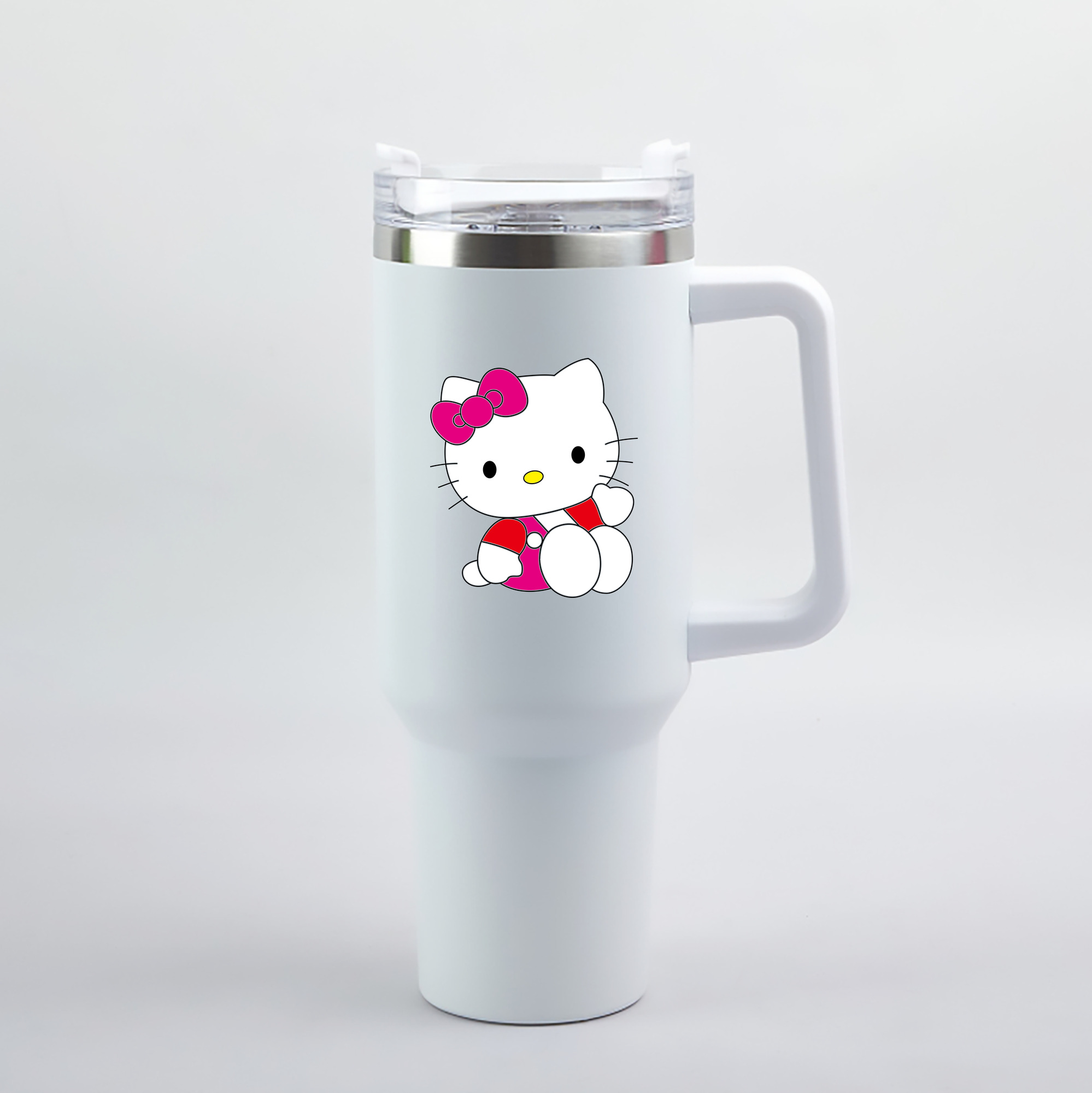 （画像用） Hello Kitty ハローキティ 1200mL車用タンブラー（カラープリント）
