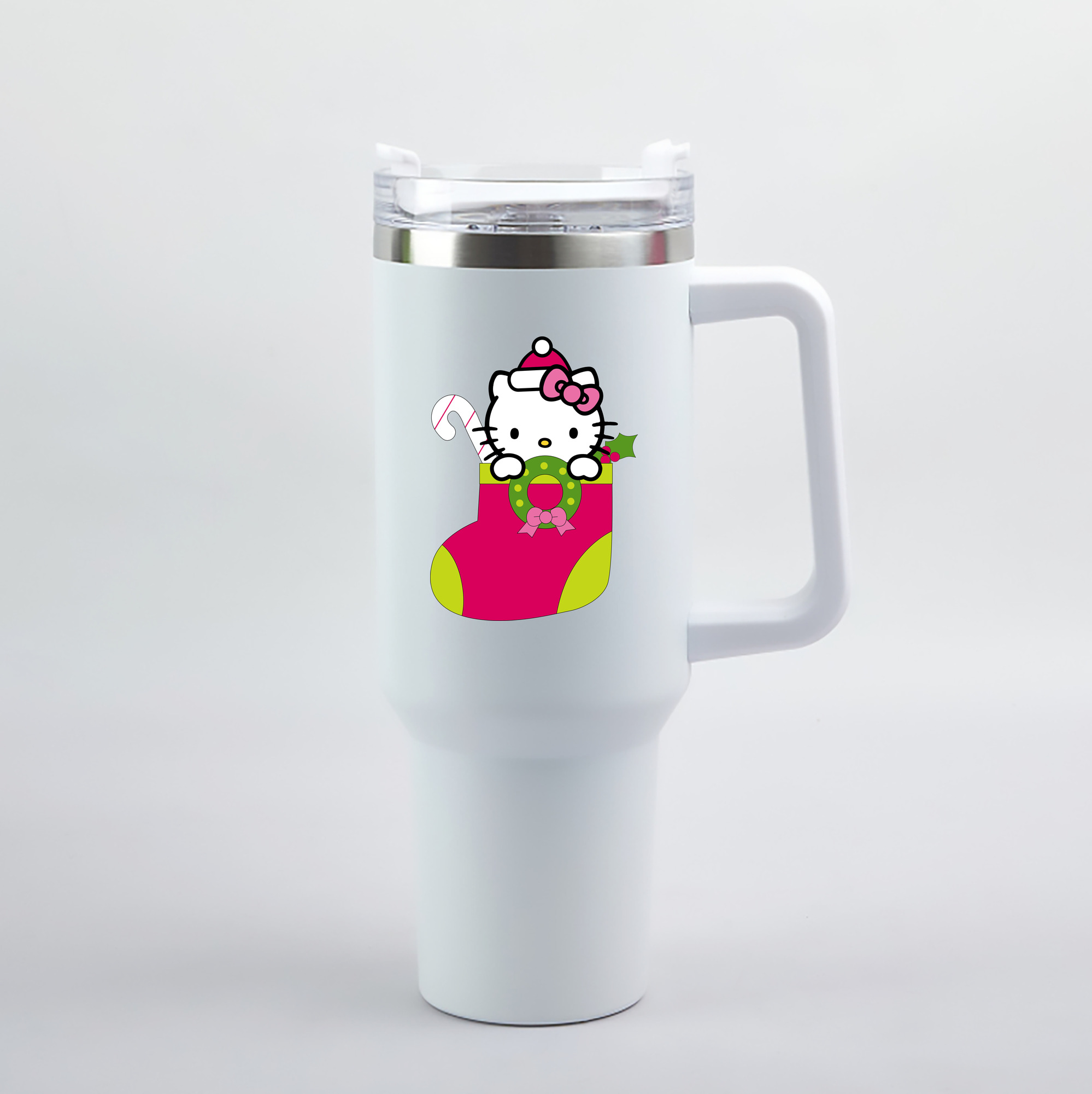（画像用） Hello Kitty ハローキティ 1200mL車用タンブラー（カラープリント）