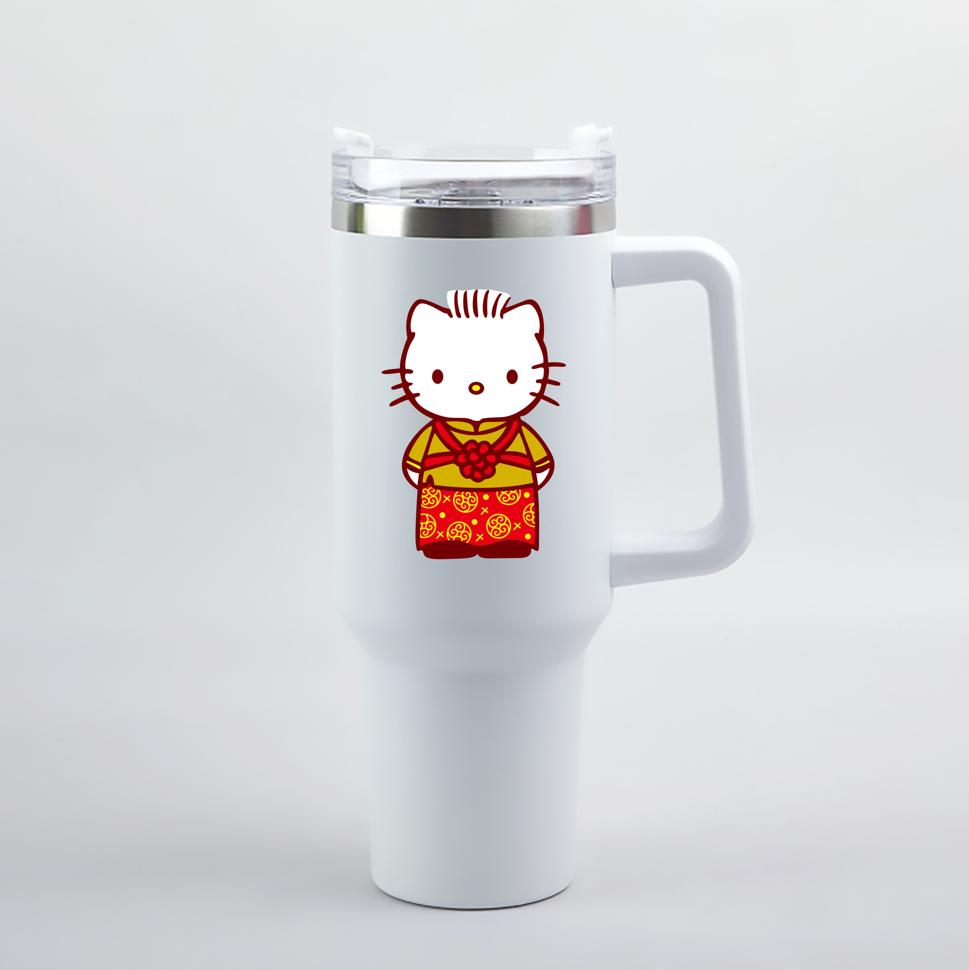 （画像用） Hello Kitty ハローキティ 1200mL車用タンブラー（カラープリント）