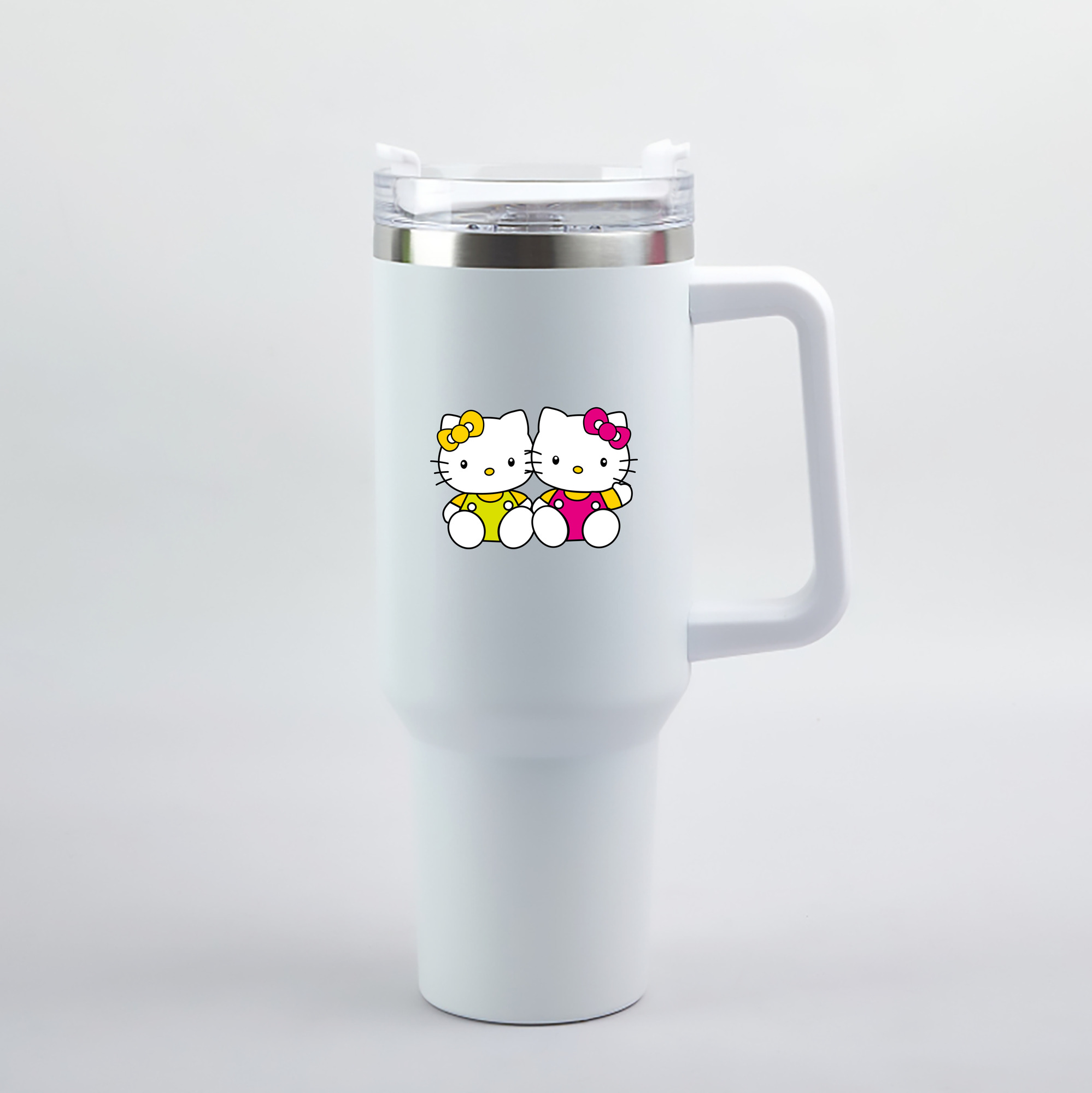 （画像用） Hello Kitty ハローキティ 1200mL車用タンブラー（カラープリント）