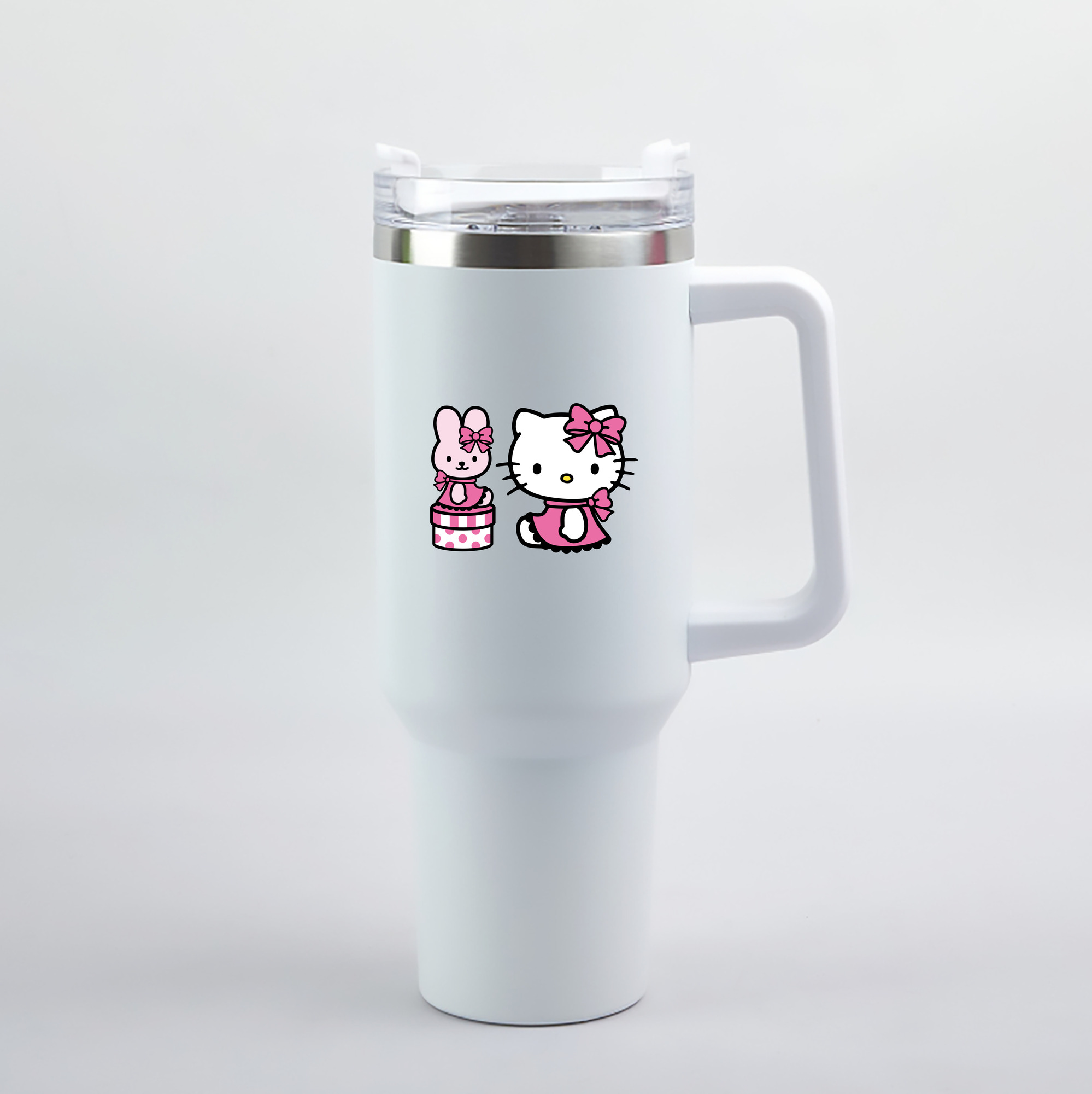 （画像用） Hello Kitty ハローキティ 1200mL車用タンブラー（カラープリント）