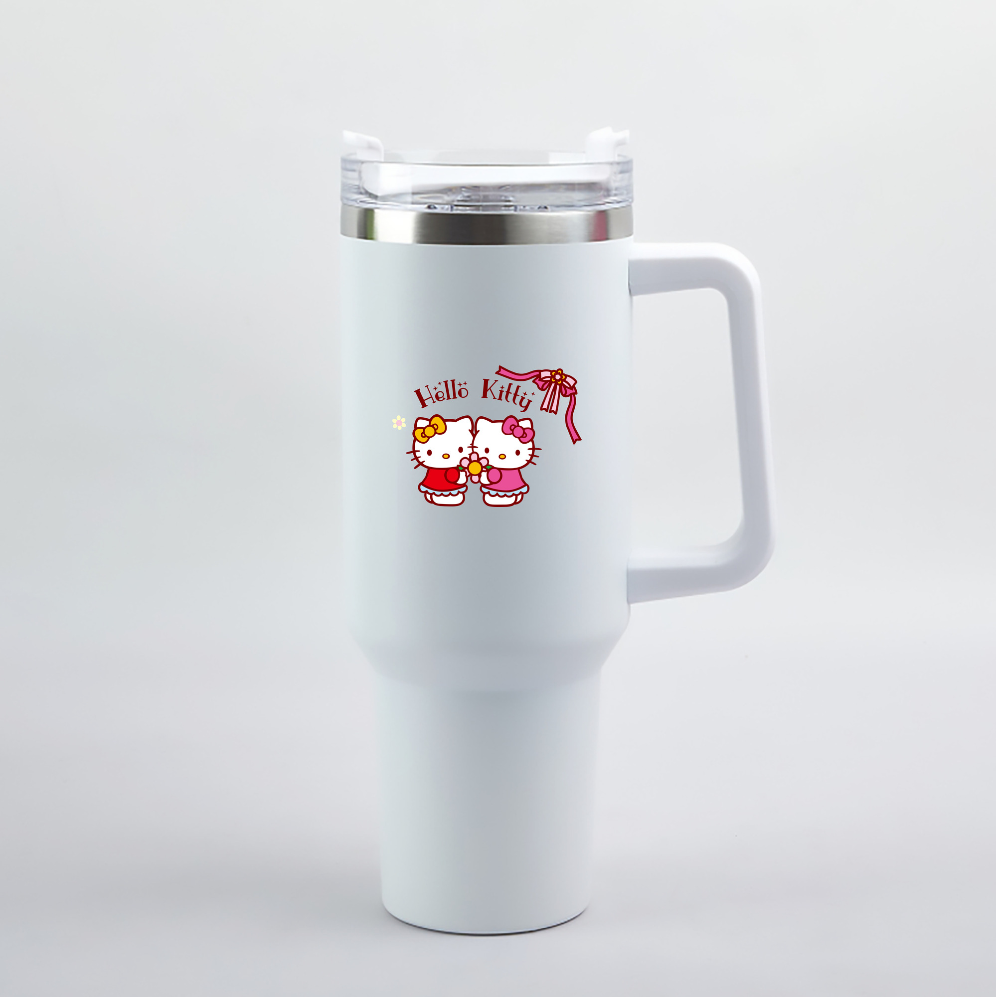 （画像用） Hello Kitty ハローキティ 1200mL車用タンブラー（カラープリント）