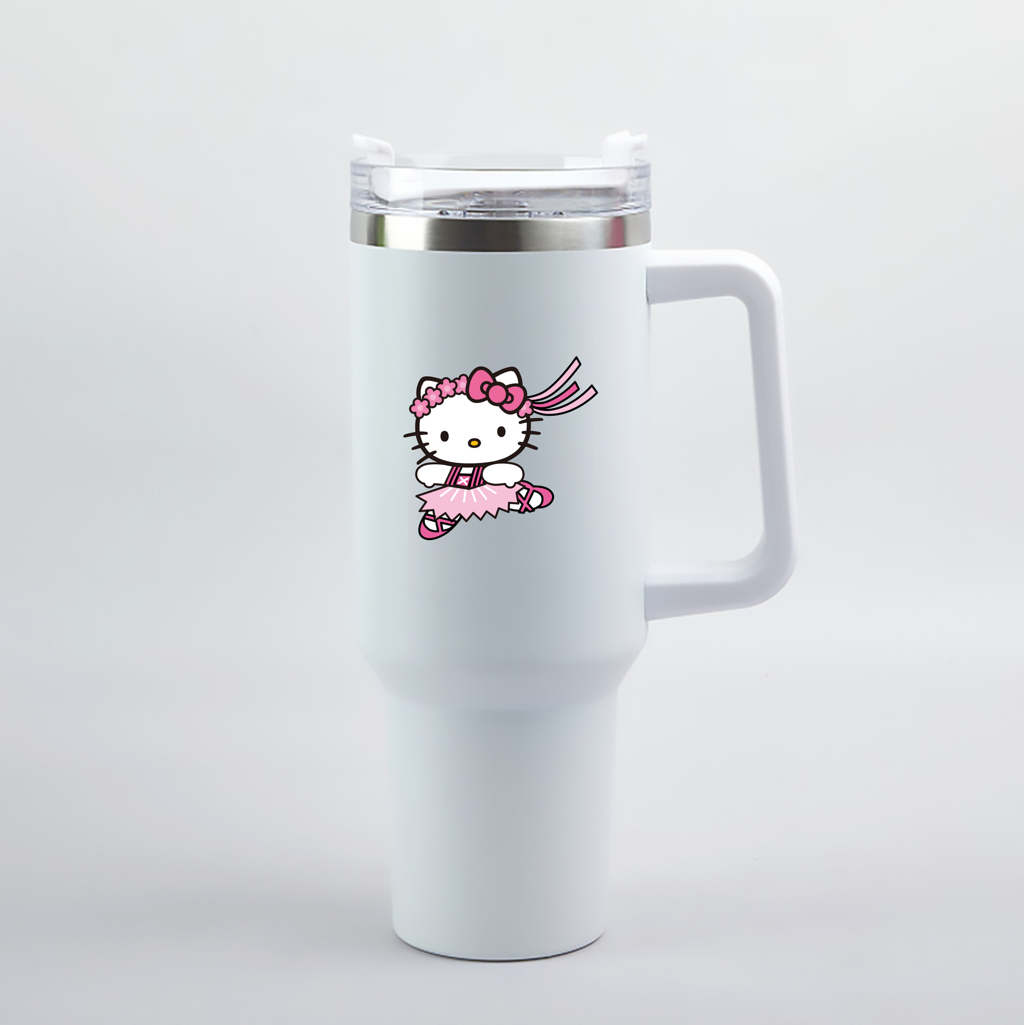 （画像用） Hello Kitty ハローキティ 1200mL車用タンブラー（カラープリント）