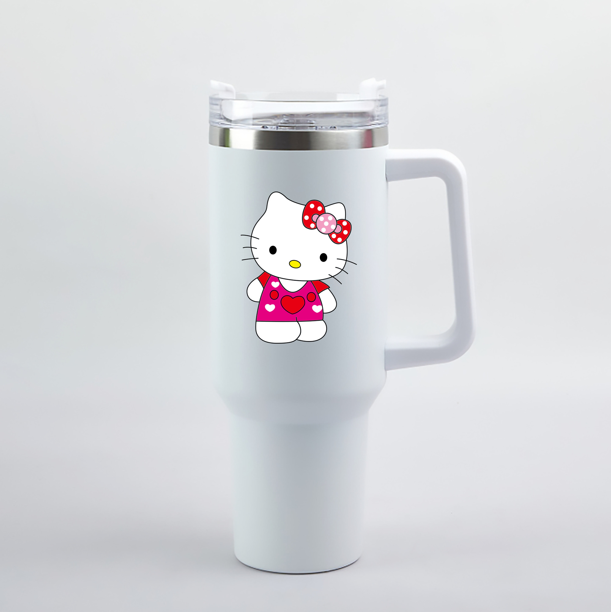 （画像用） Hello Kitty ハローキティ 1200mL車用タンブラー（カラープリント）