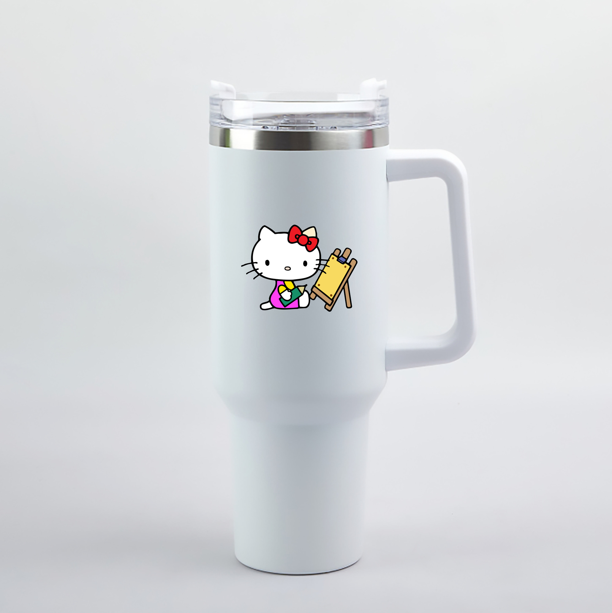 （画像用） Hello Kitty ハローキティ 1200mL車用タンブラー（カラープリント）