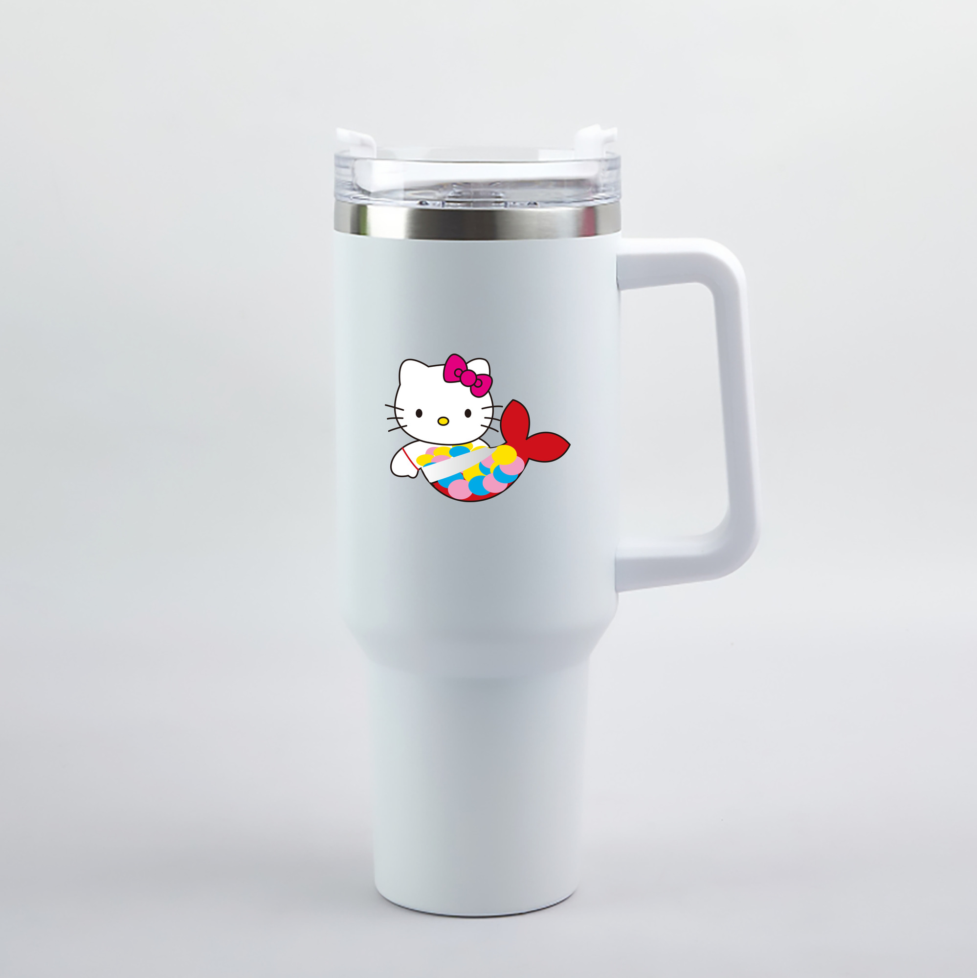 （画像用） Hello Kitty ハローキティ 1200mL車用タンブラー（カラープリント）