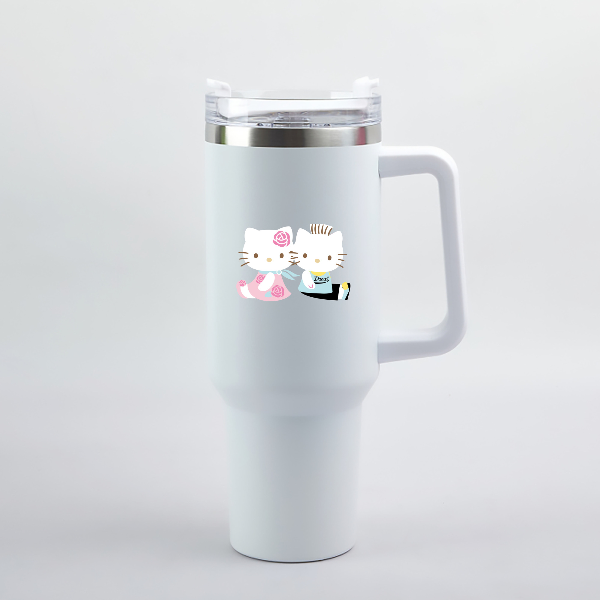 （画像用） Hello Kitty ハローキティ 1200mL車用タンブラー（カラープリント）