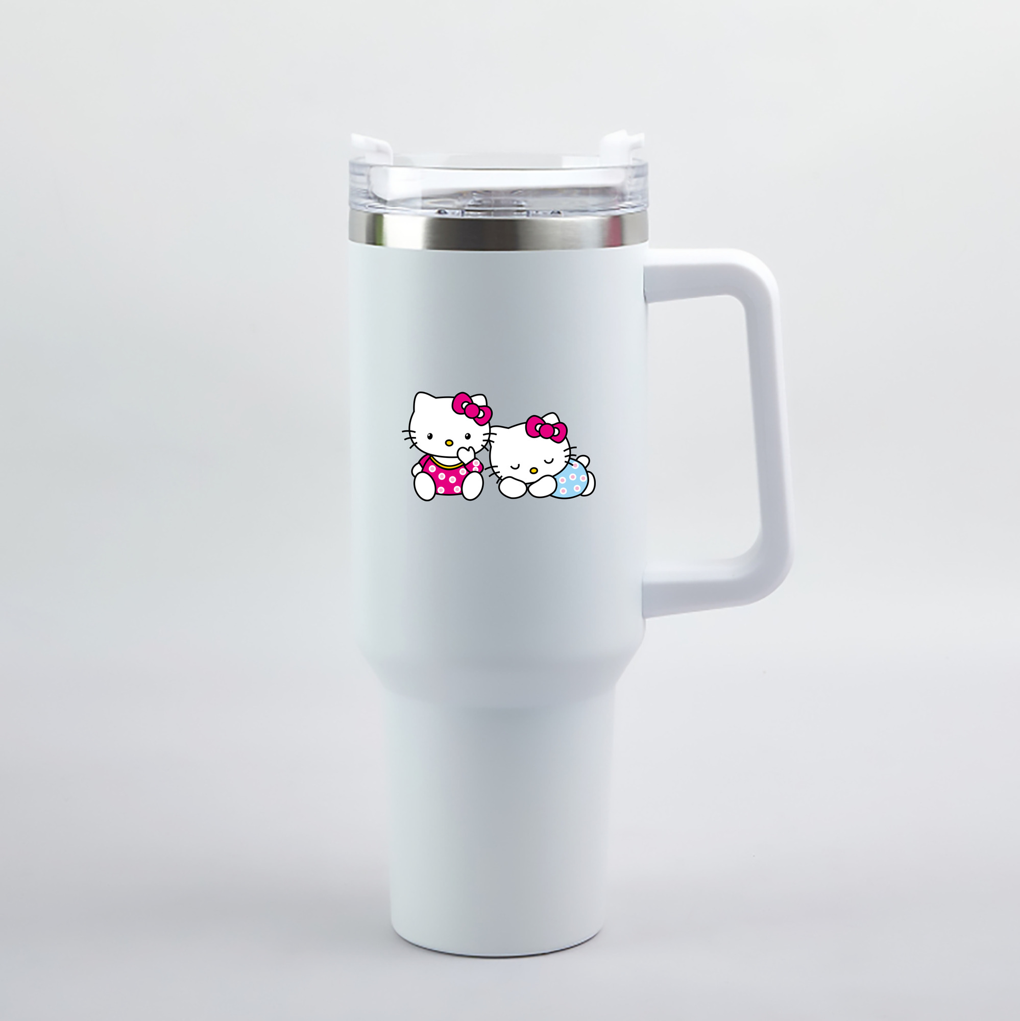 （画像用） Hello Kitty ハローキティ 1200mL車用タンブラー（カラープリント）