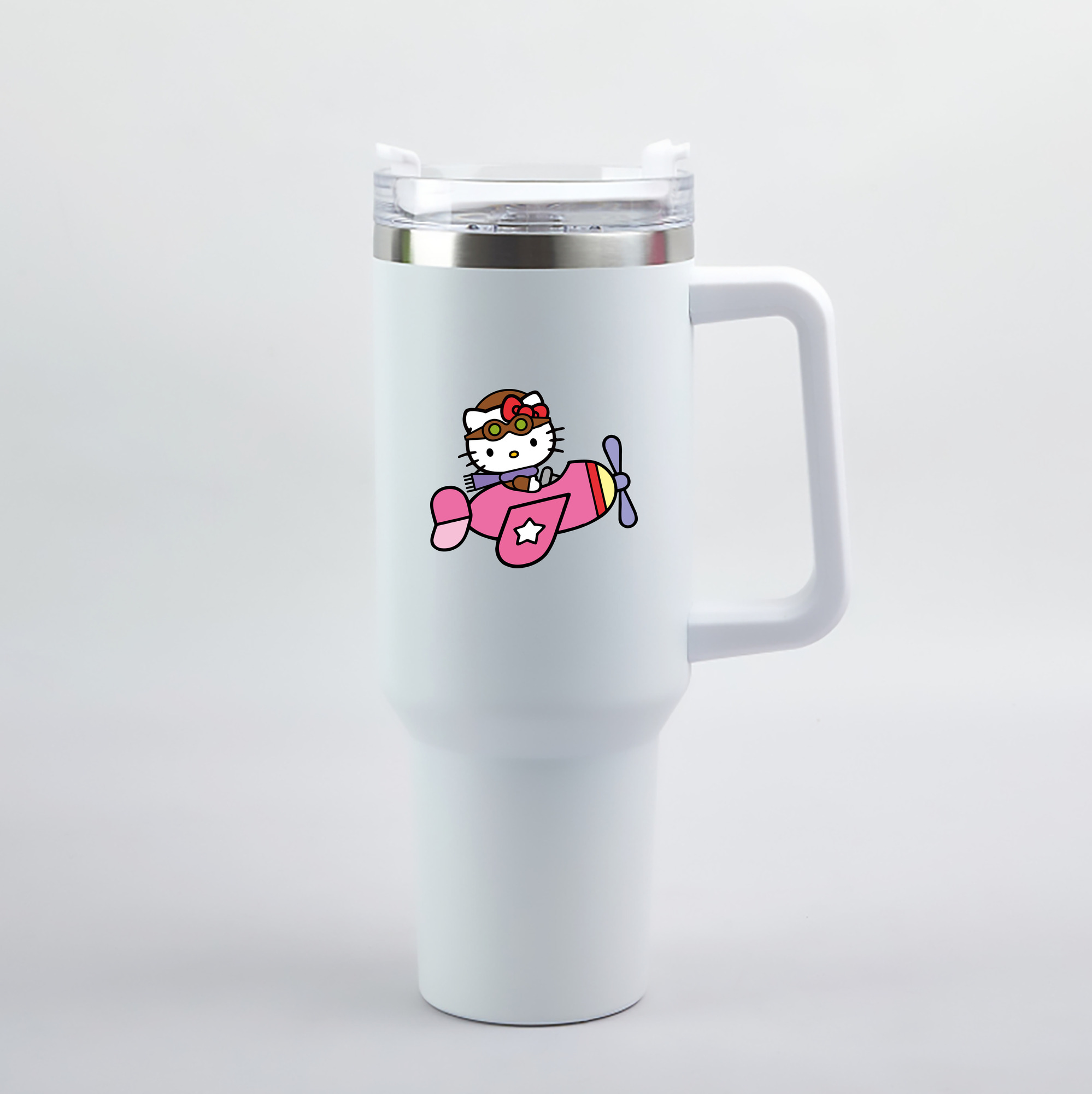 （画像用） Hello Kitty ハローキティ 1200mL車用タンブラー（カラープリント）
