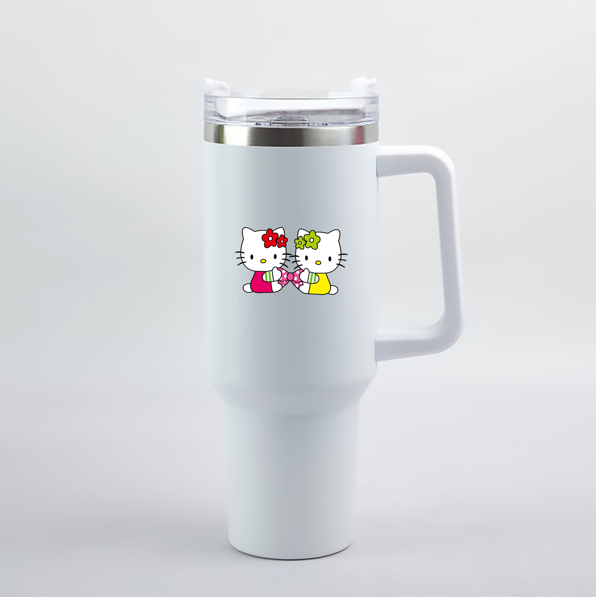 （画像用） Hello Kitty ハローキティ 1200mL車用タンブラー（カラープリント）