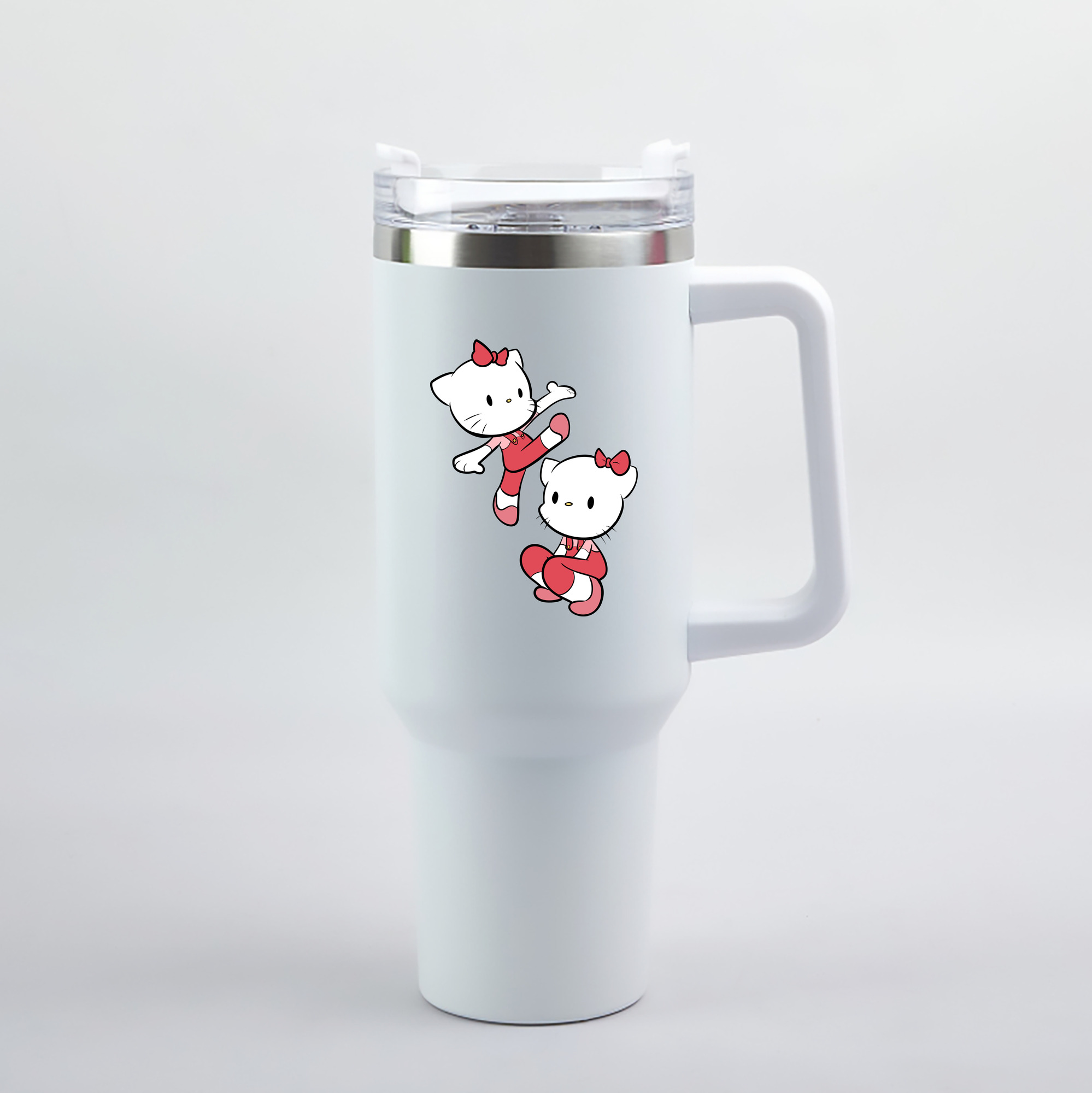 （画像用） Hello Kitty ハローキティ 1200mL車用タンブラー（カラープリント）