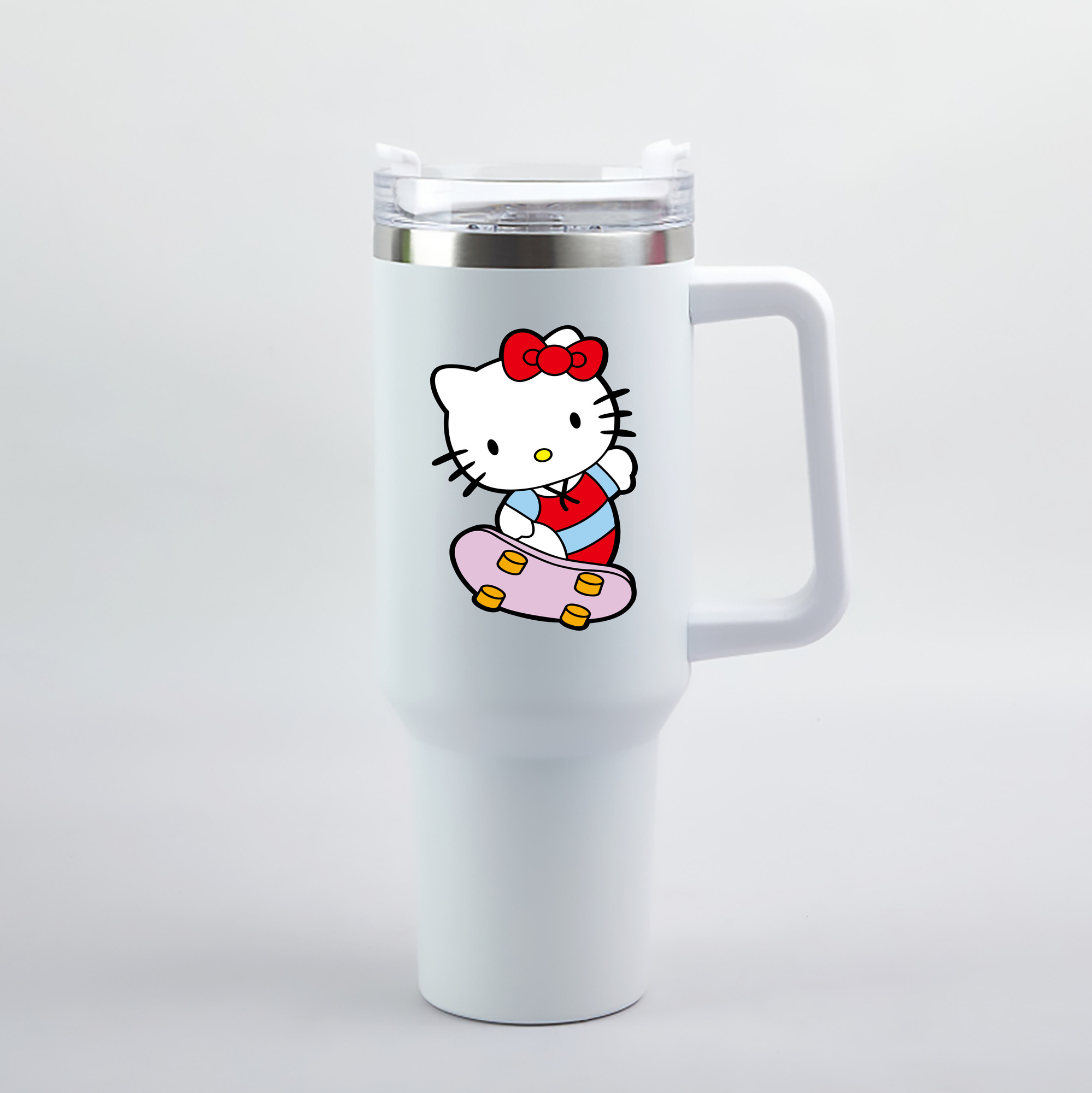 （画像用） Hello Kitty ハローキティ 1200mL車用タンブラー（カラープリント）