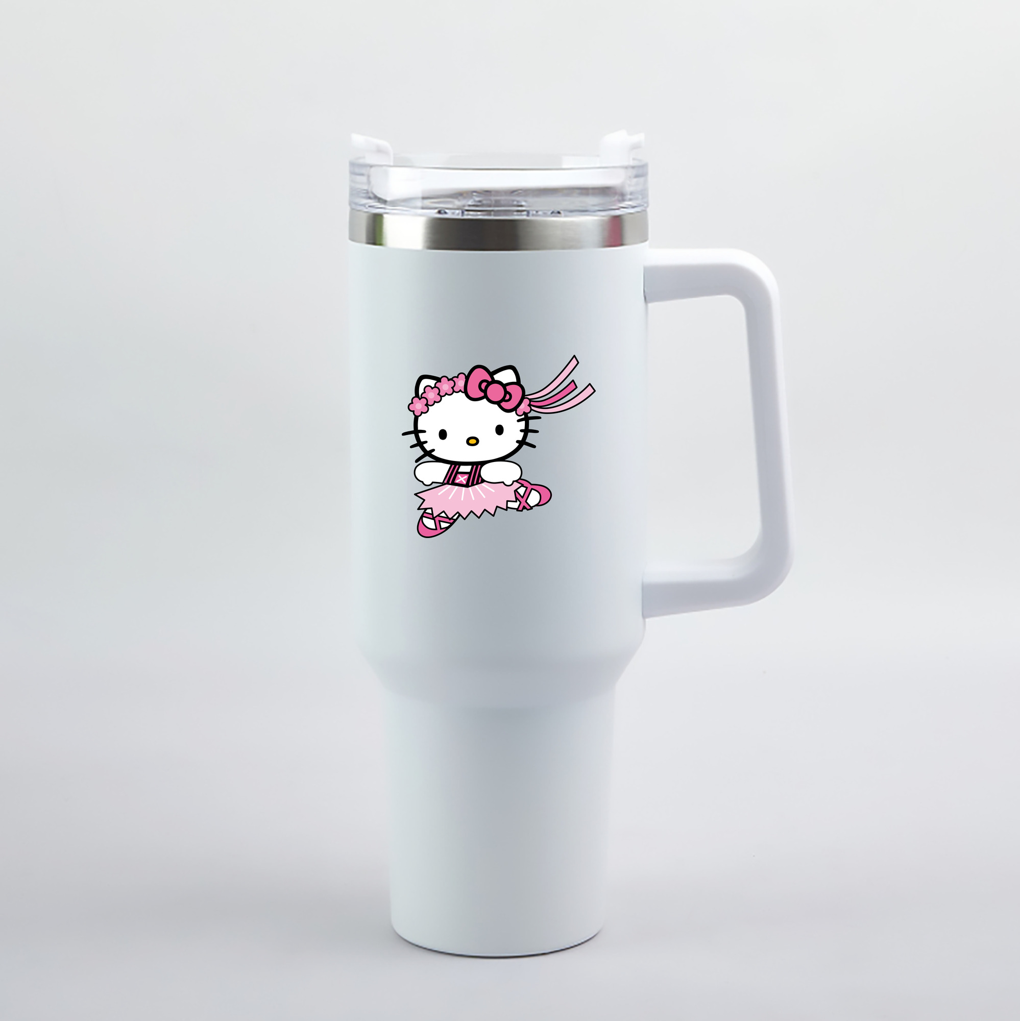 （画像用） Hello Kitty ハローキティ 1200mL車用タンブラー（カラープリント）