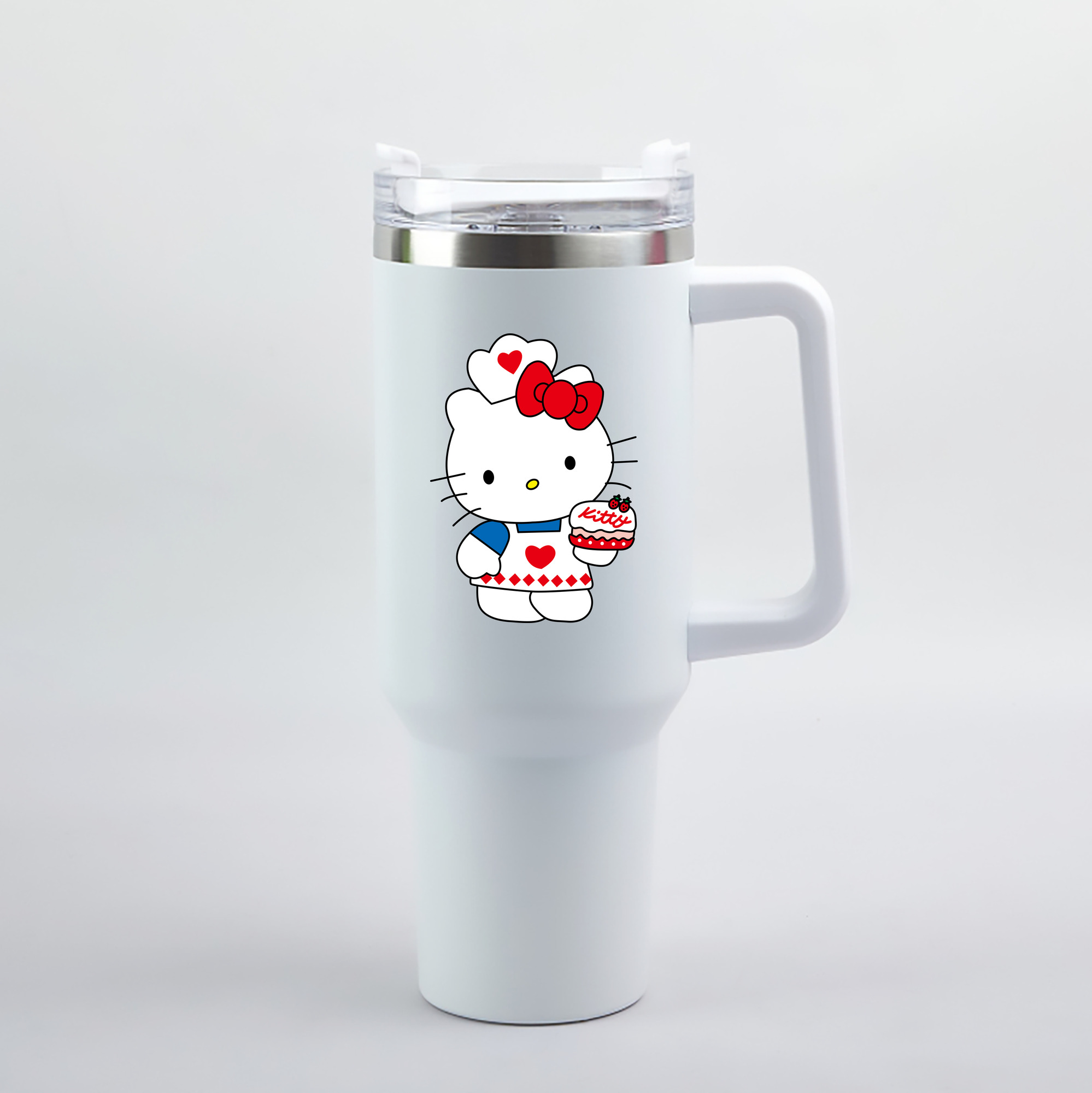 （画像用） Hello Kitty ハローキティ 1200mL車用タンブラー（カラープリント）