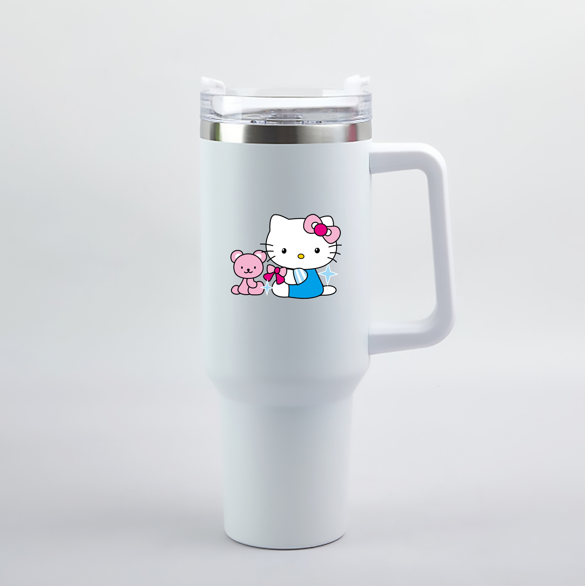 （画像用） Hello Kitty ハローキティ 1200mL車用タンブラー（カラープリント）