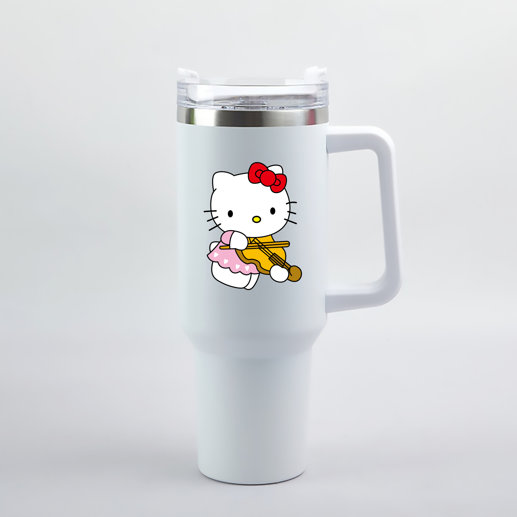 （画像用） Hello Kitty ハローキティ 1200mL車用タンブラー（カラープリント）