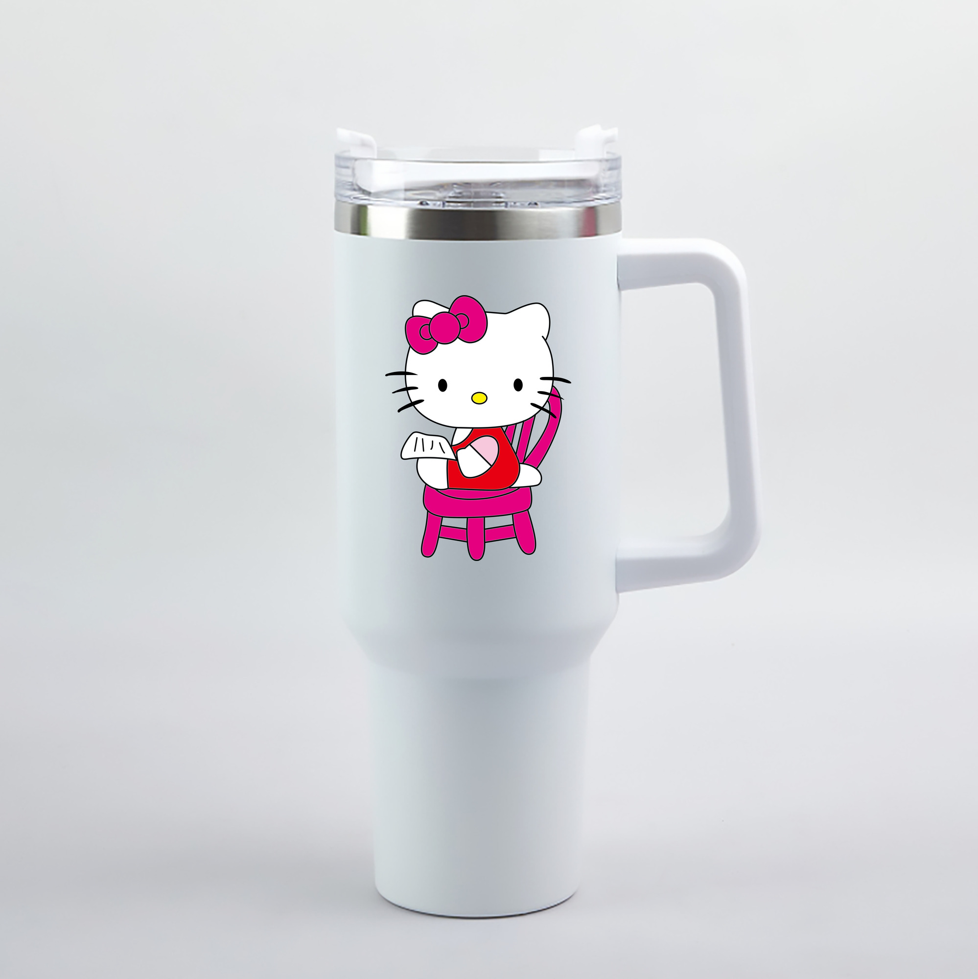 （画像用） Hello Kitty ハローキティ 1200mL車用タンブラー（カラープリント）