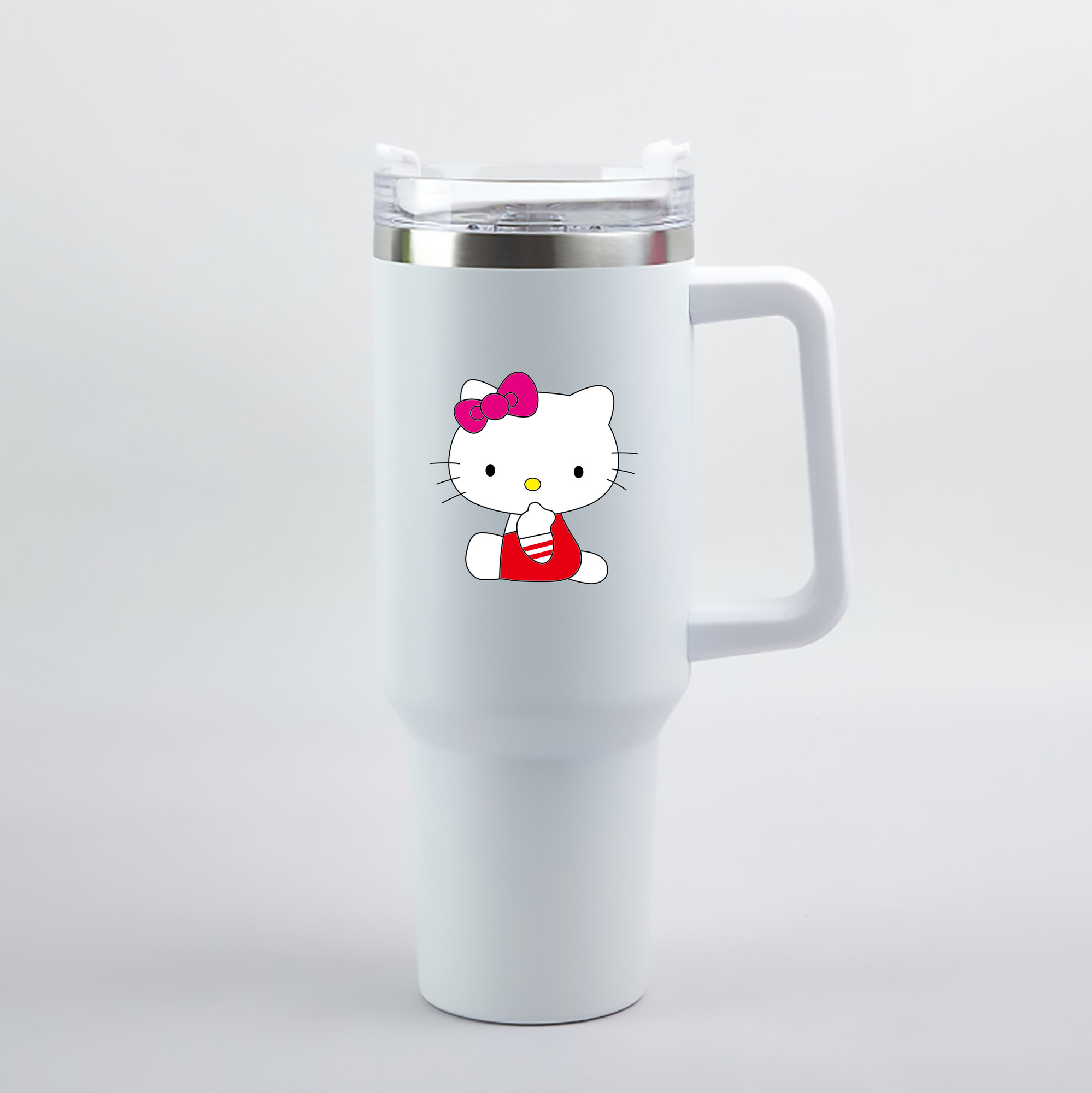 （画像用） Hello Kitty ハローキティ 1200mL車用タンブラー（カラープリント）