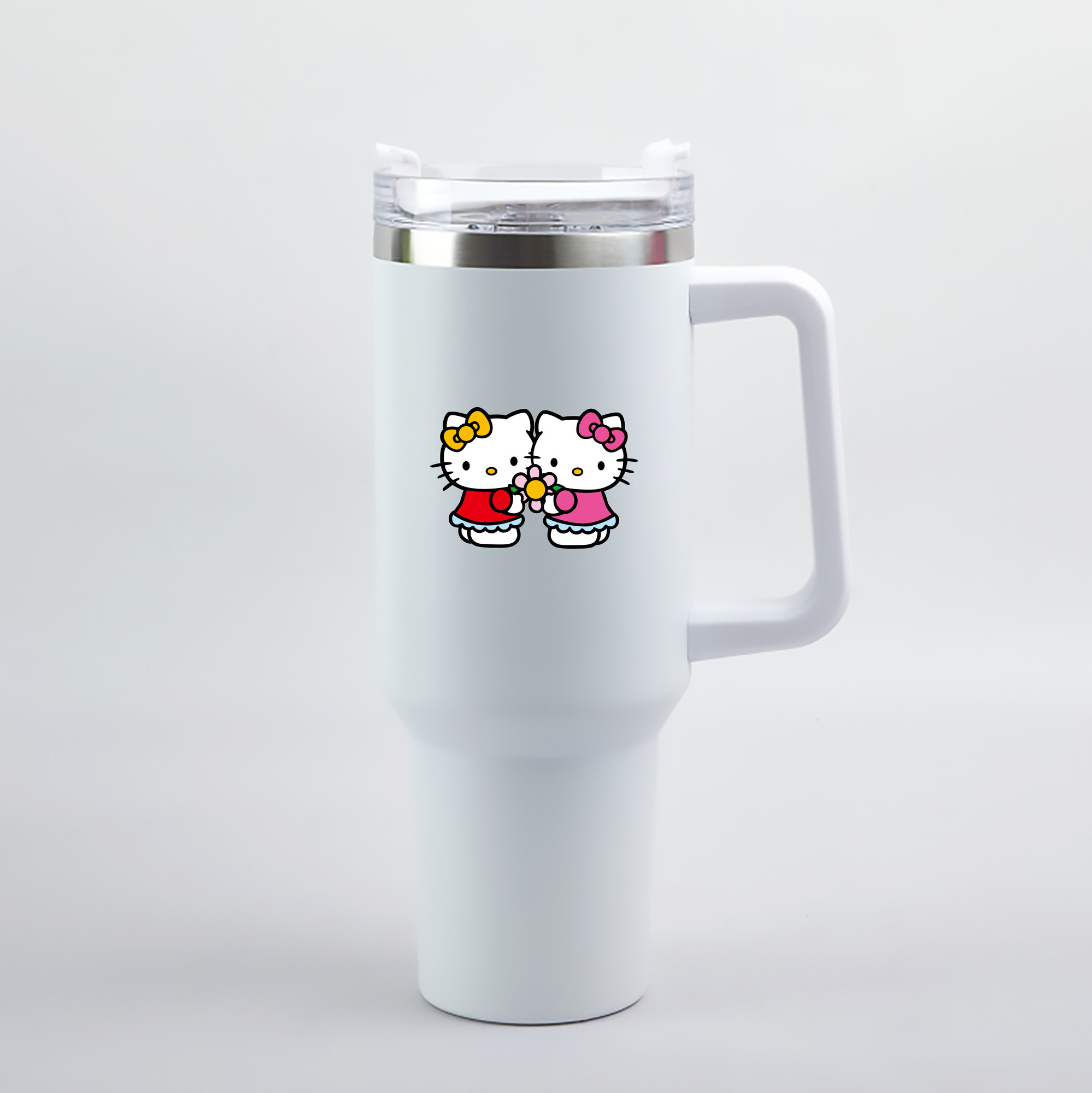（画像用） Hello Kitty ハローキティ 1200mL車用タンブラー（カラープリント）