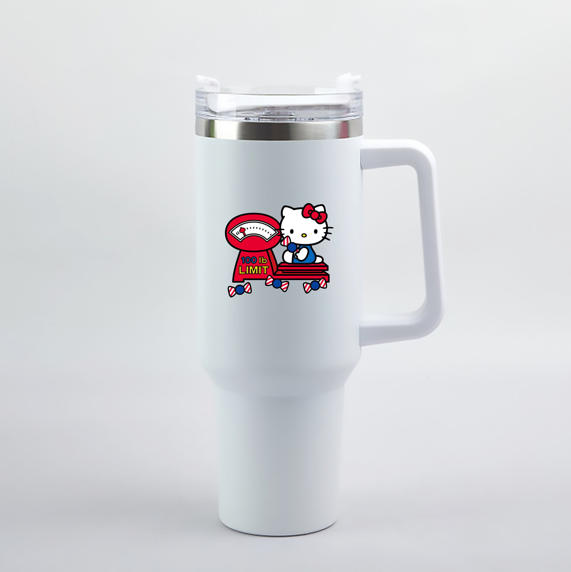 （画像用） Hello Kitty ハローキティ 1200mL車用タンブラー（カラープリント）