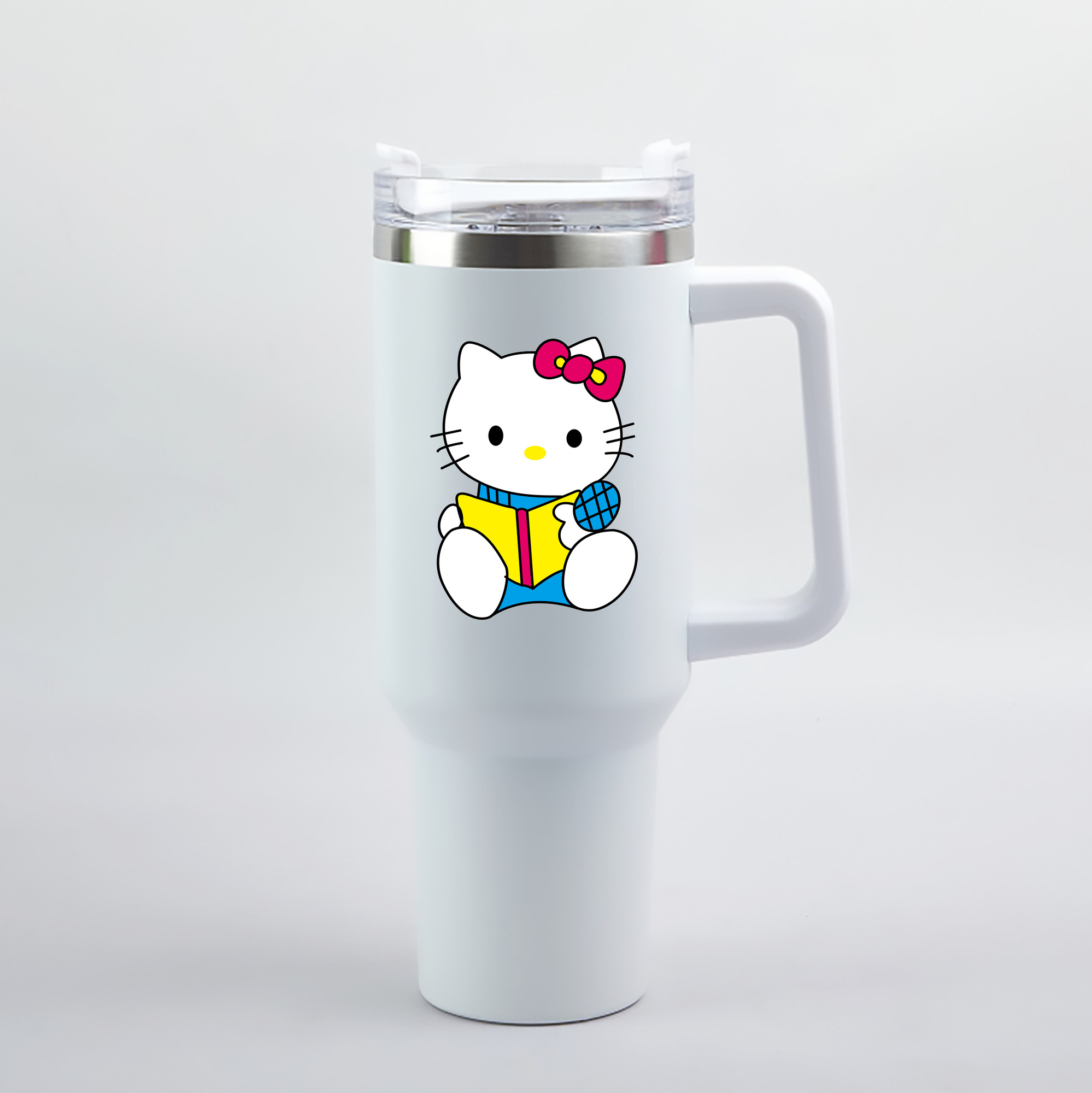 （画像用） Hello Kitty ハローキティ 1200mL車用タンブラー（カラープリント）