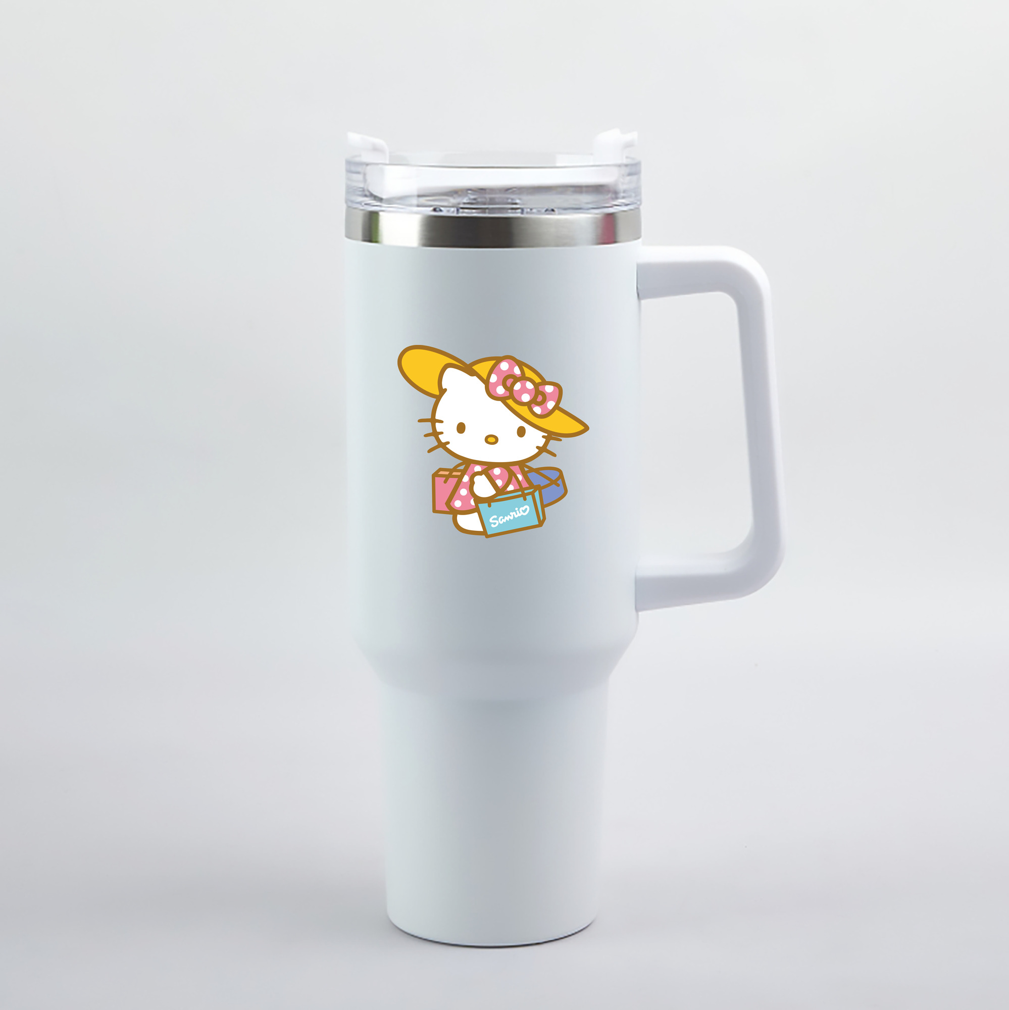 （画像用） Hello Kitty ハローキティ 1200mL車用タンブラー（カラープリント）