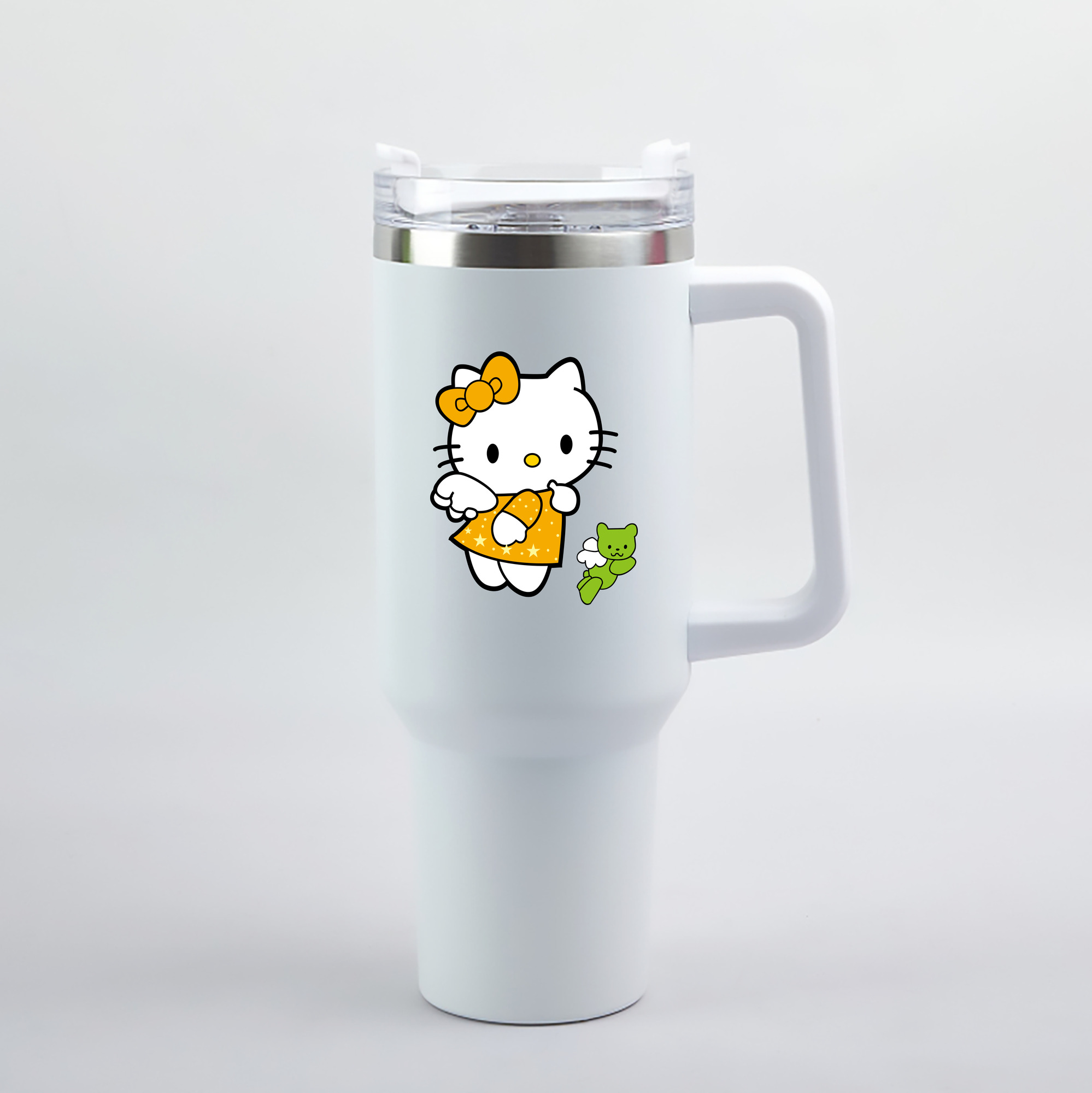 （画像用） Hello Kitty ハローキティ 1200mL車用タンブラー（カラープリント）